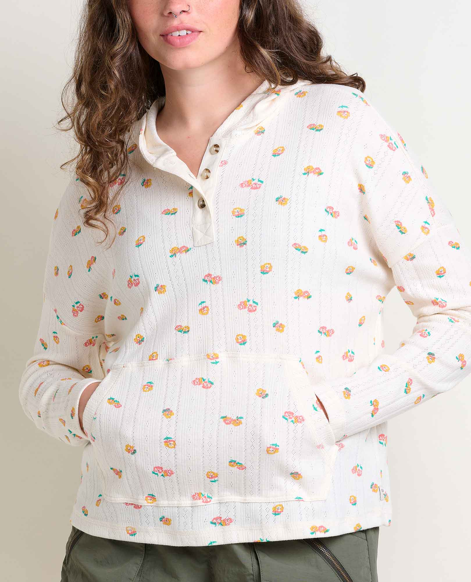 Foothill Pointelle Hoodie - Coyean