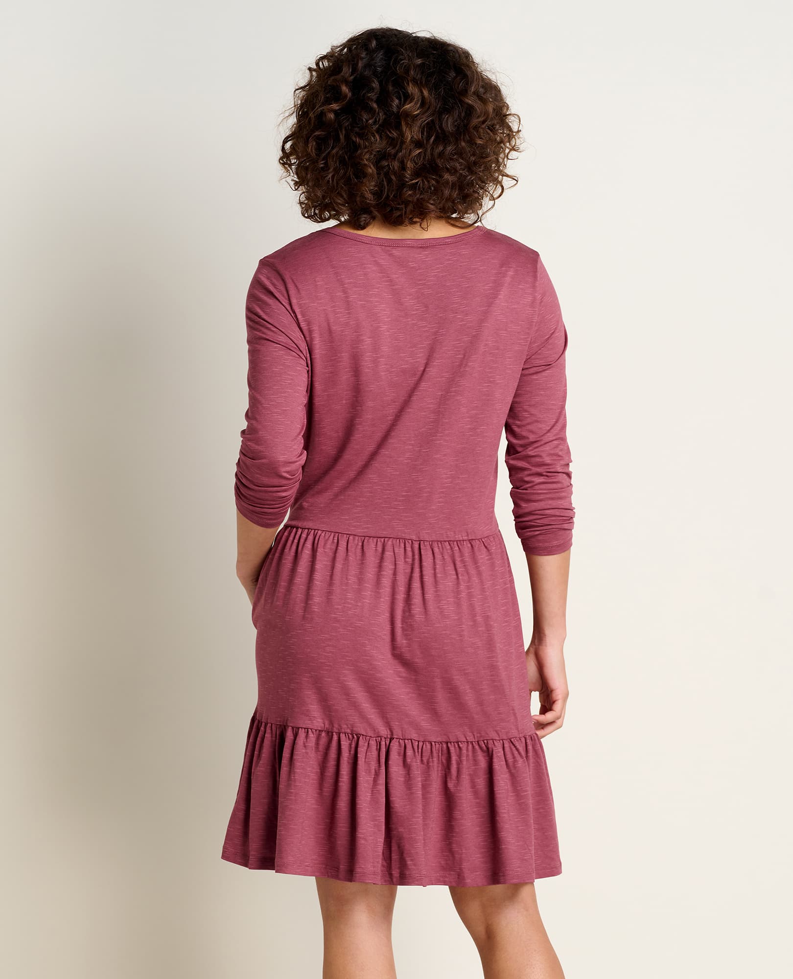 Marley Tiered Long Sleeve Dress - Coyean