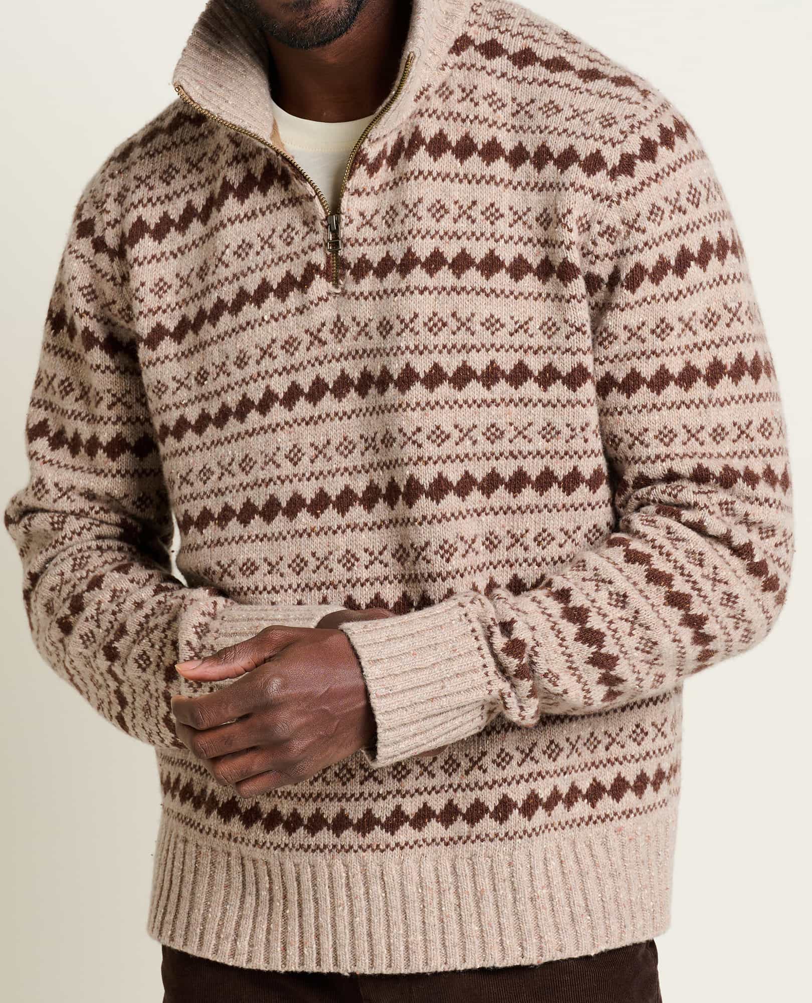 Men's Wilde 1/4 Zip Sweater - Coyean