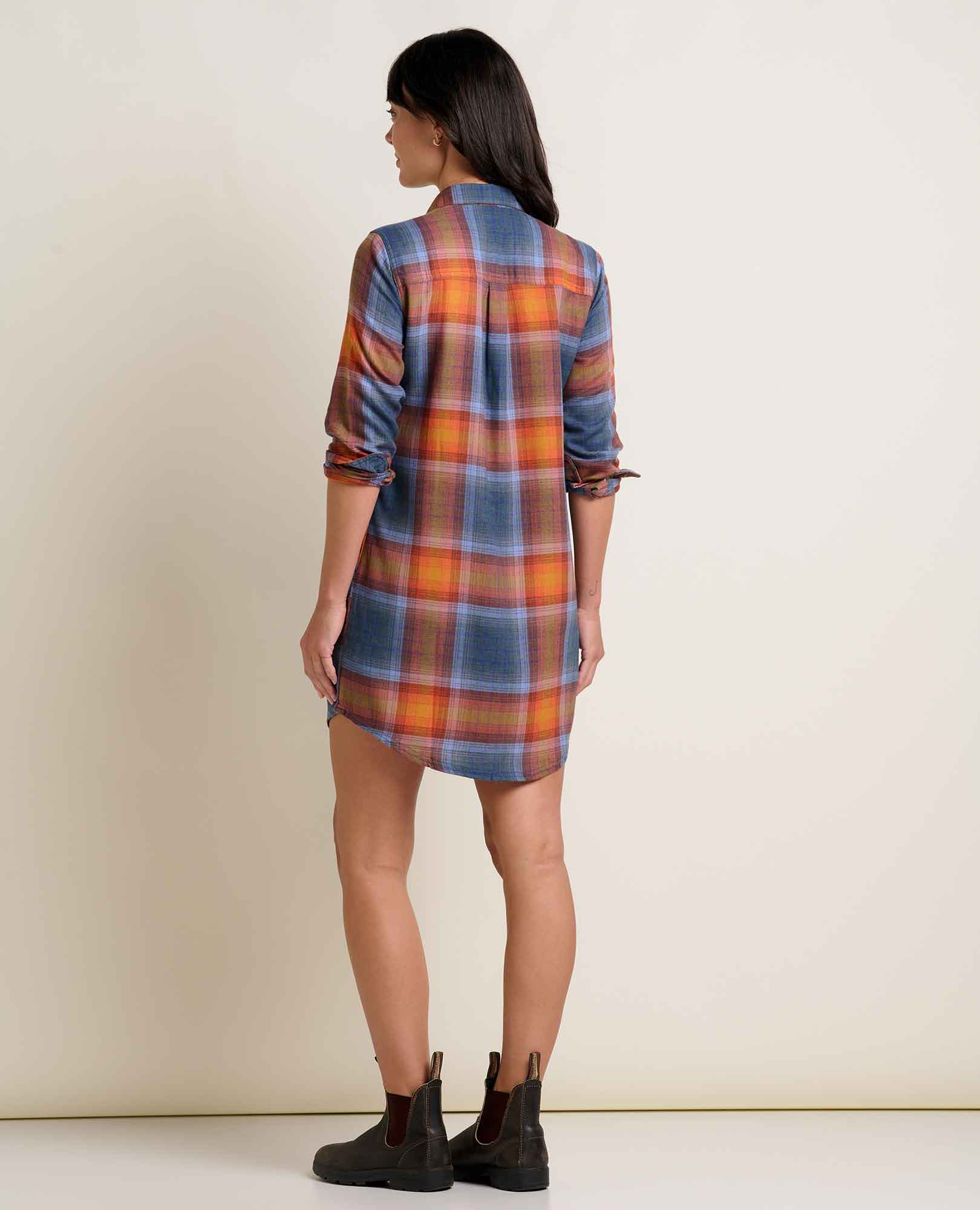 Re-Form Flannel Shirtdress - Coyean