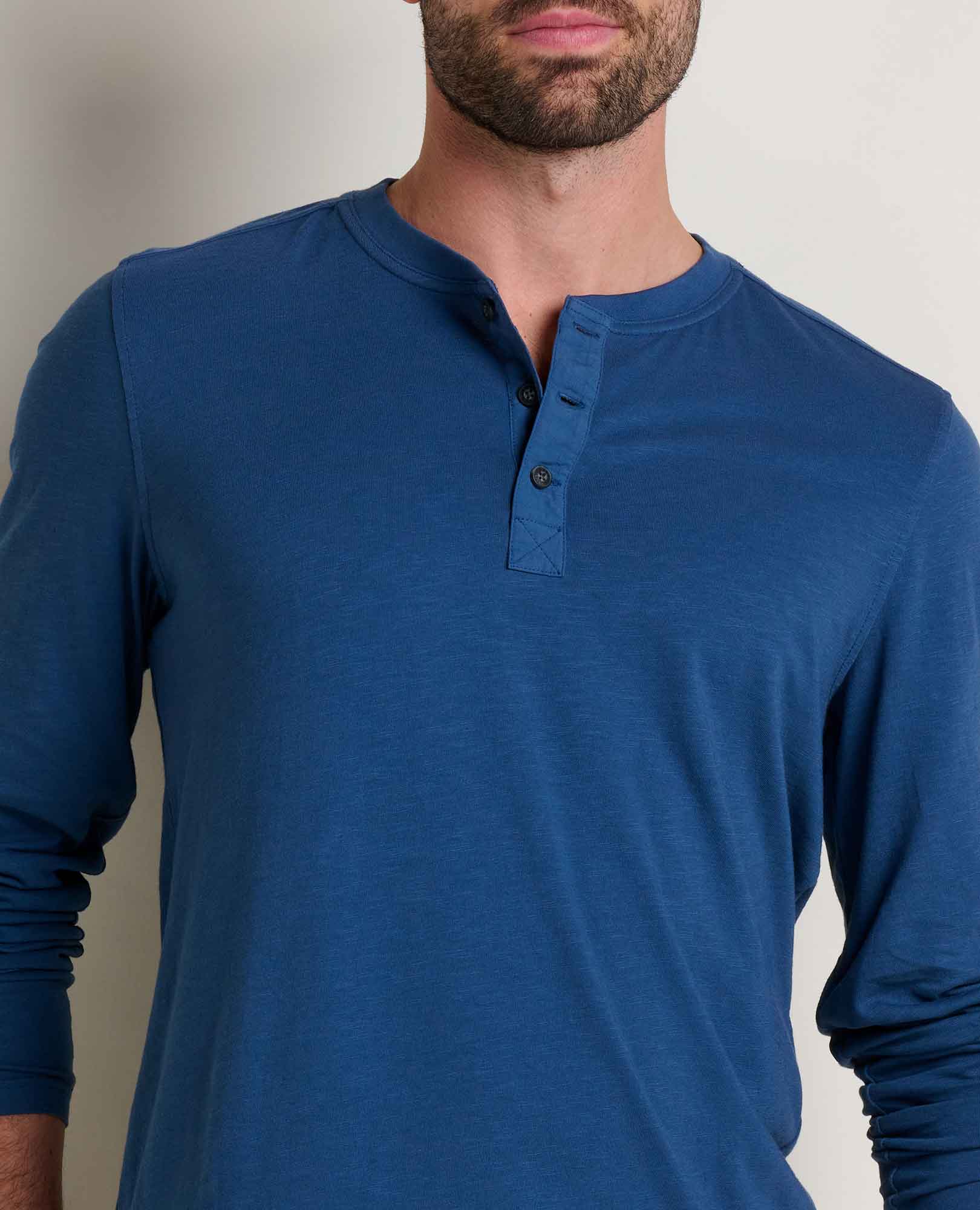 Men's Primo Long Sleeve Henley - Coyean