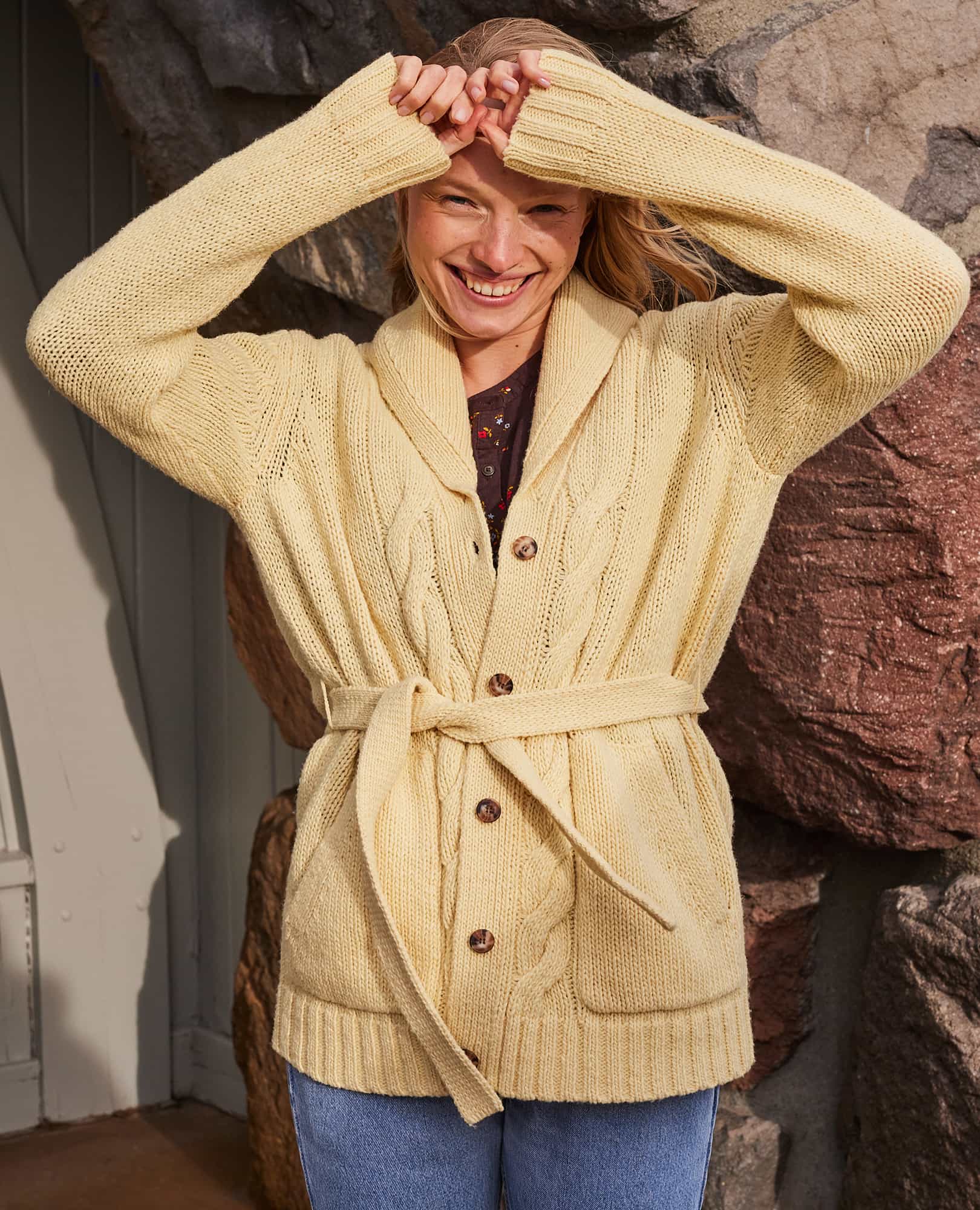Ginn Cable Cardigan - Coyean