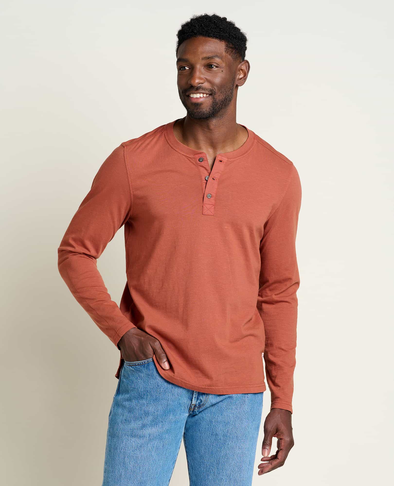 Men's Primo Long Sleeve Henley - Coyean