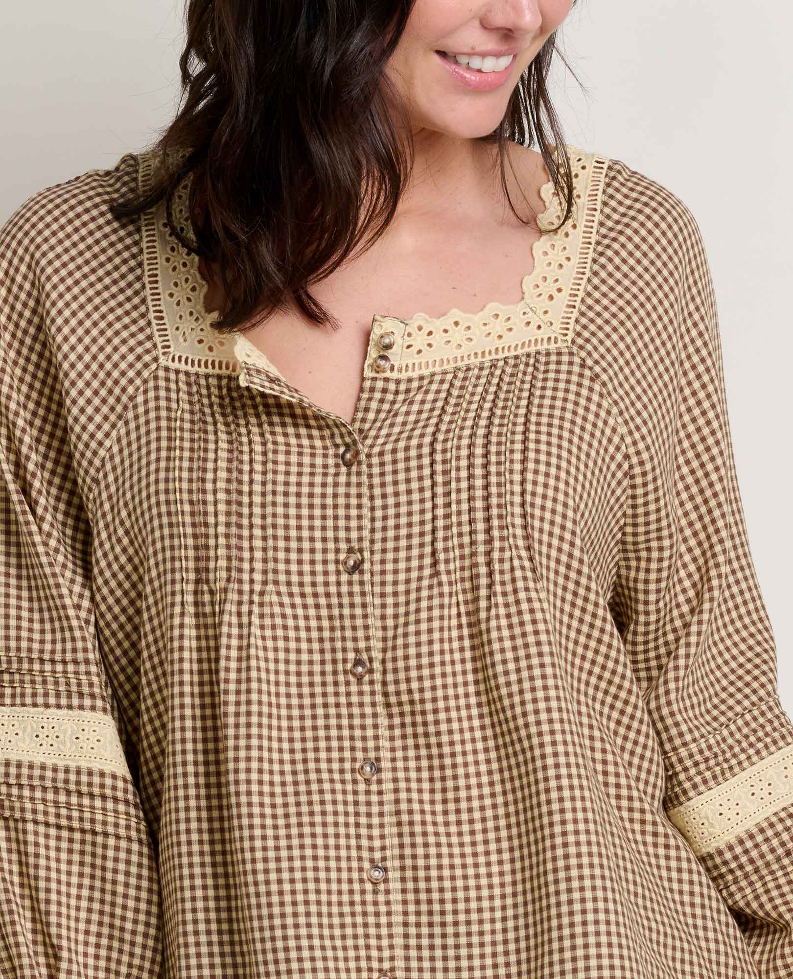 Manzana Peasant Long Sleeve Shirt - Coyean