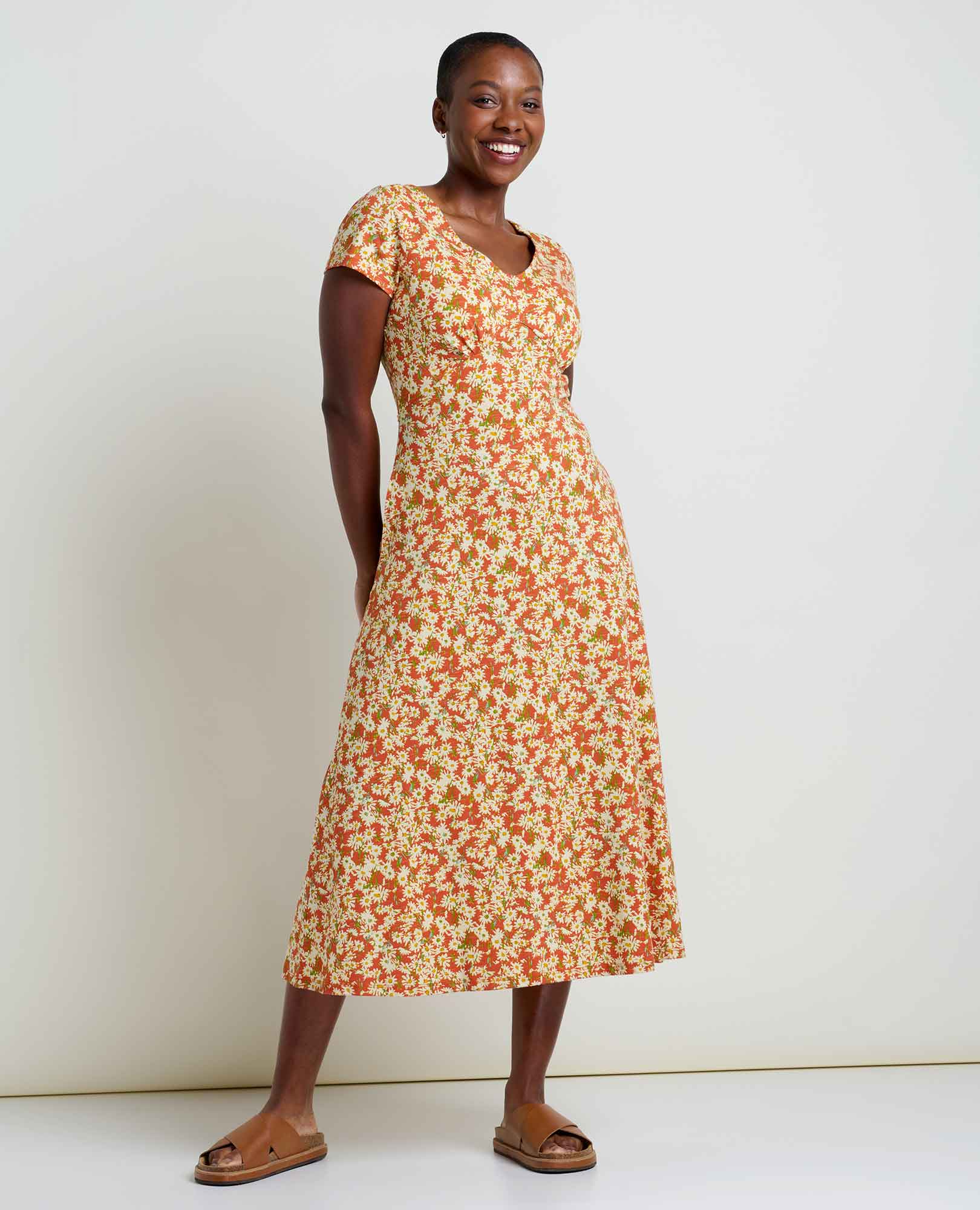 Rose Midi Dress - Coyean