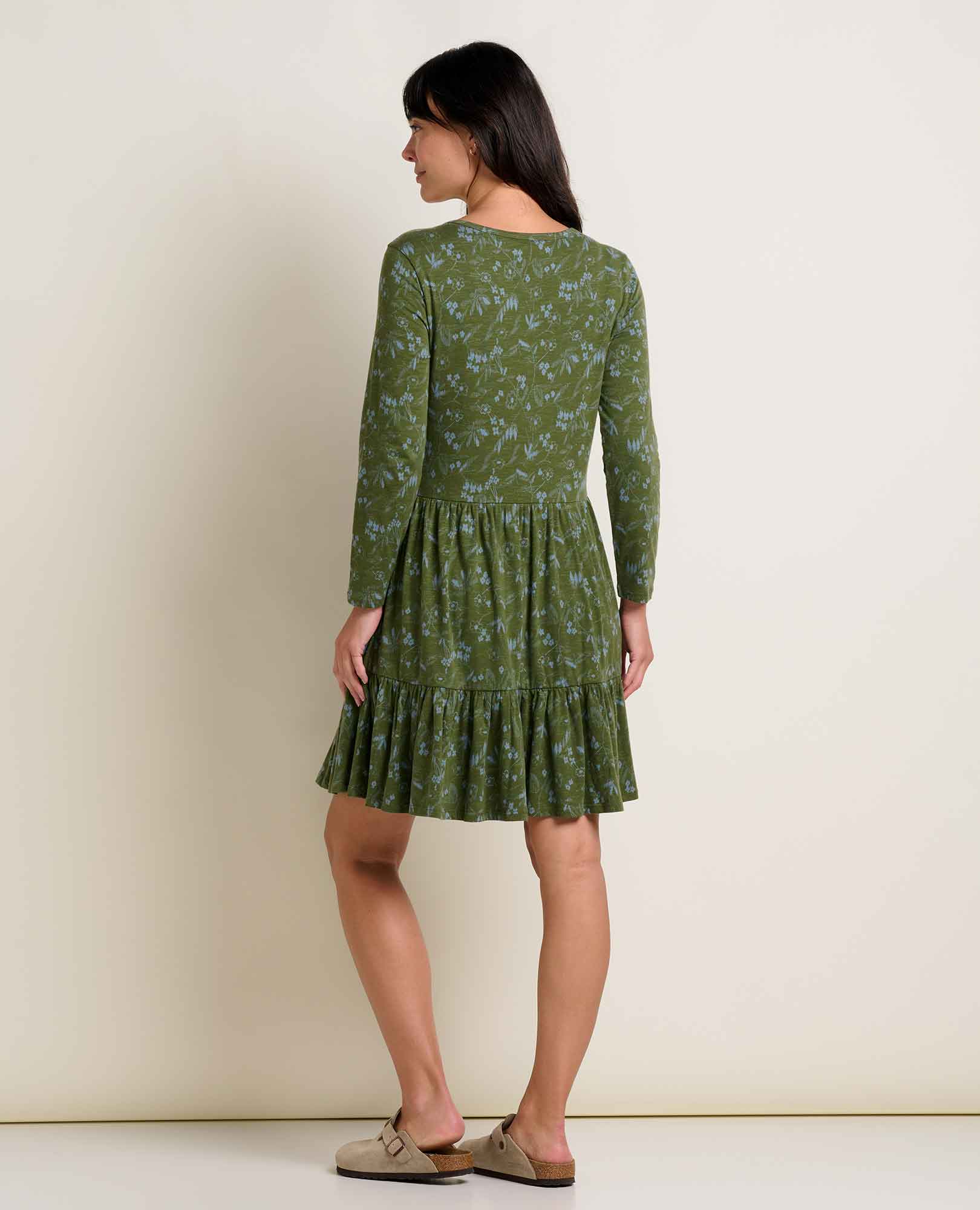 Marley Tiered Long Sleeve Dress - Coyean