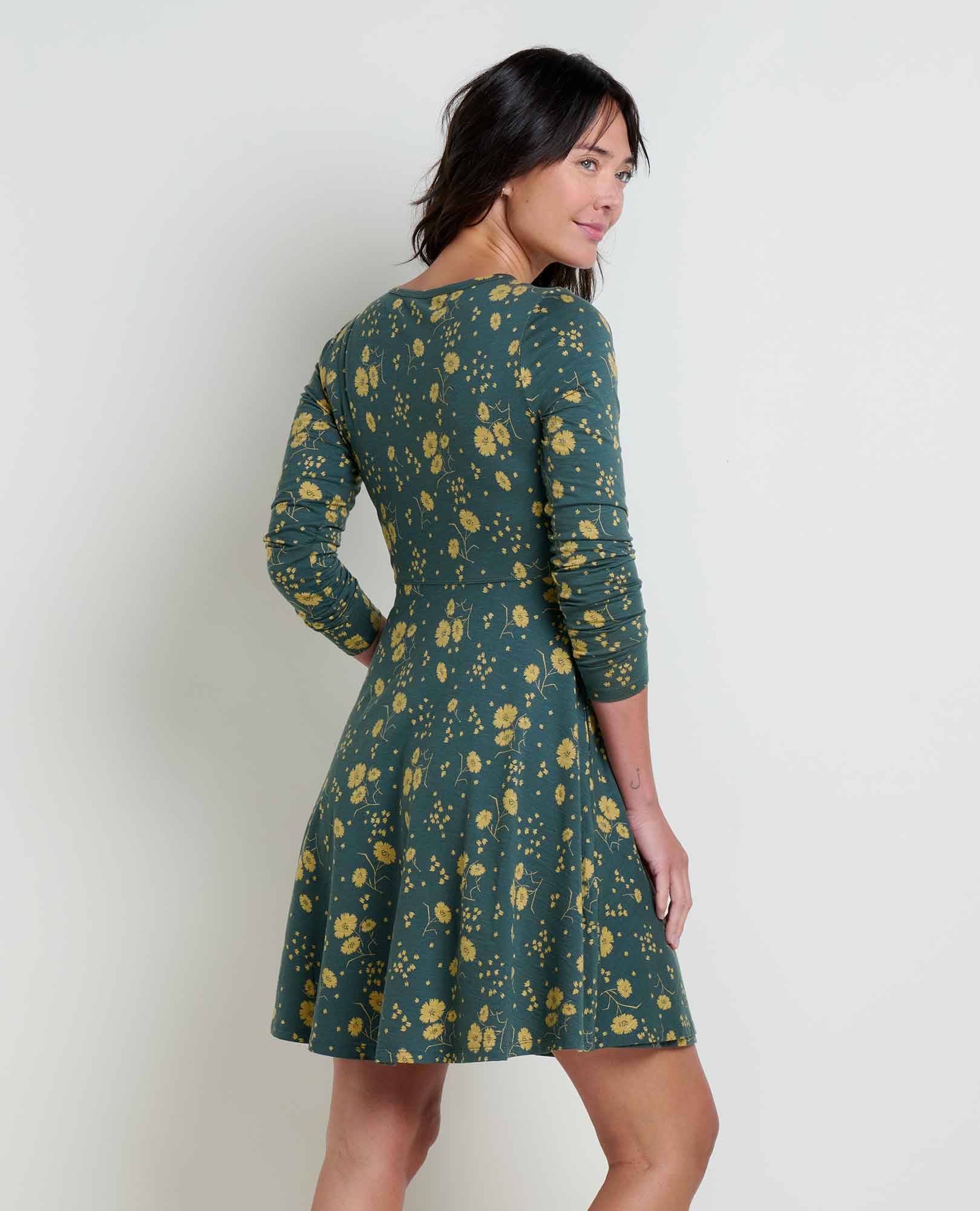 Freesia Long Sleeve Wrap Dress - Coyean