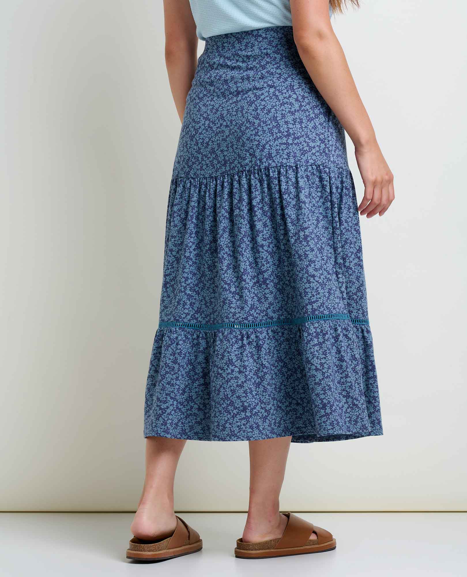 Marigold Tiered Midi Skirt - Coyean