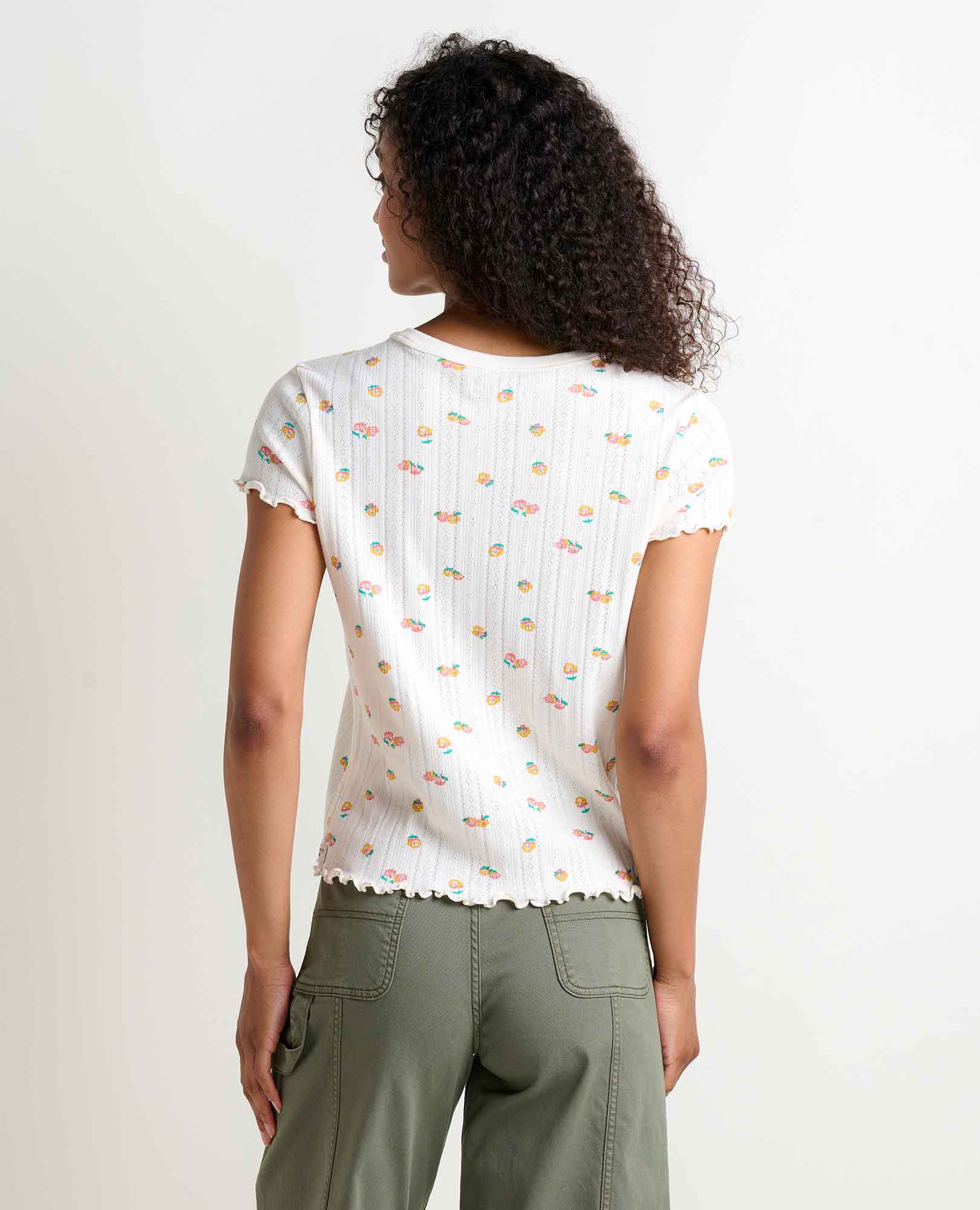 Foothill Pointelle Baby Tee - Coyean