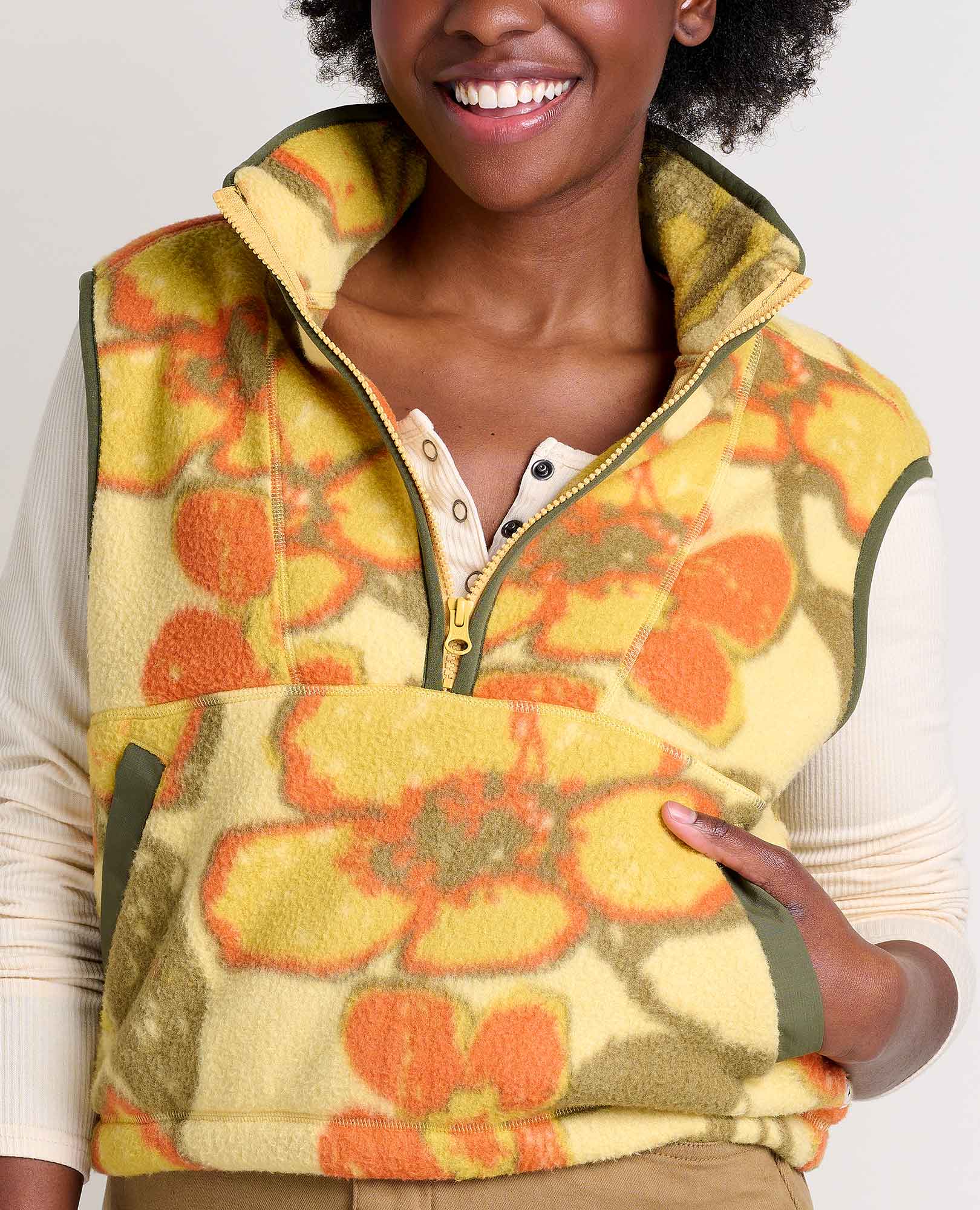 Women's Campo Fleece Vest - Coyean