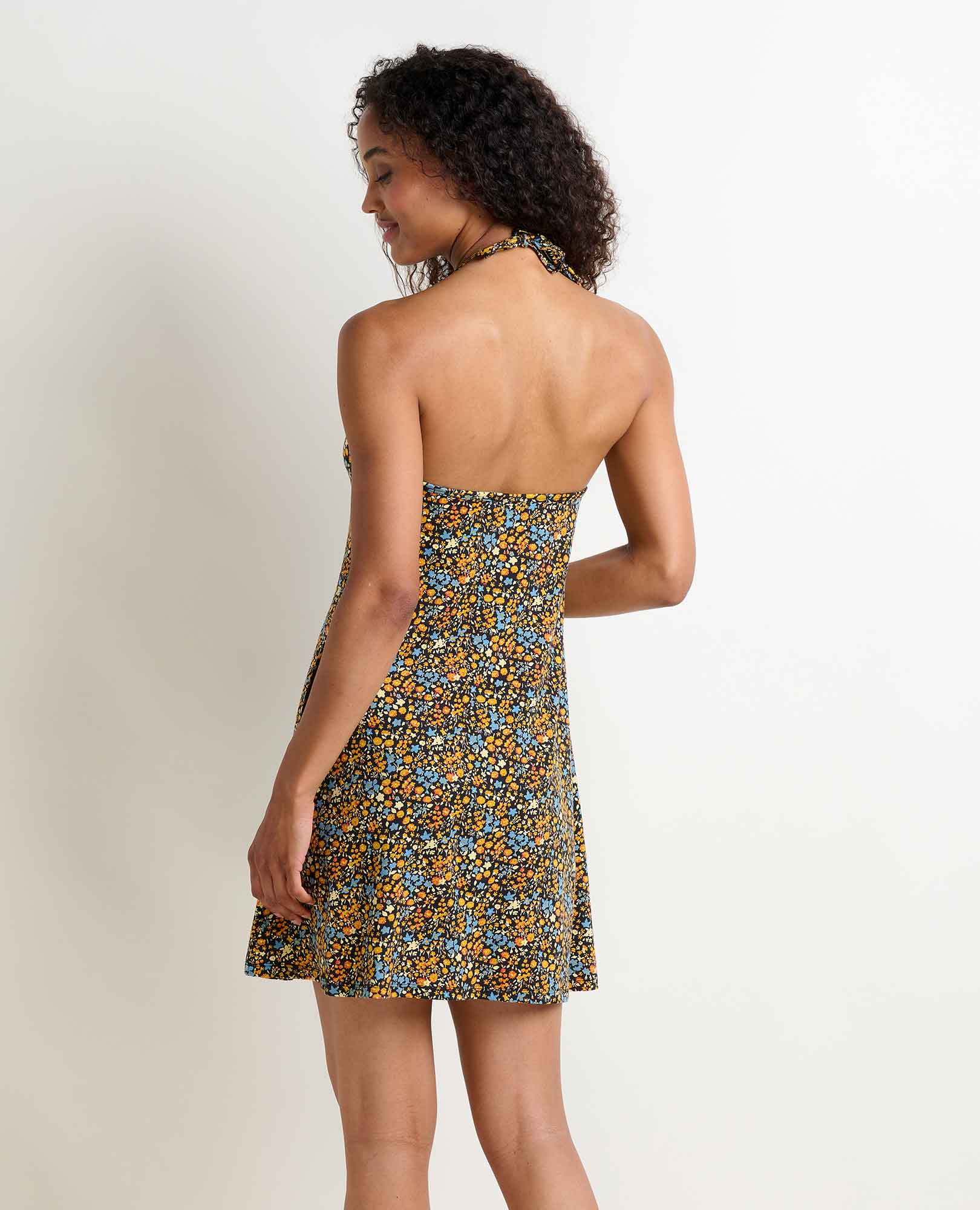Plumeria Halter Dress - Coyean