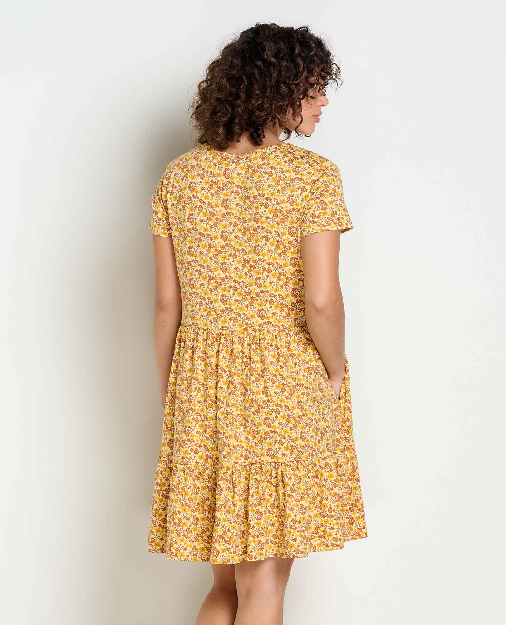 Marley Tiered Short Sleeve Dress - Coyean