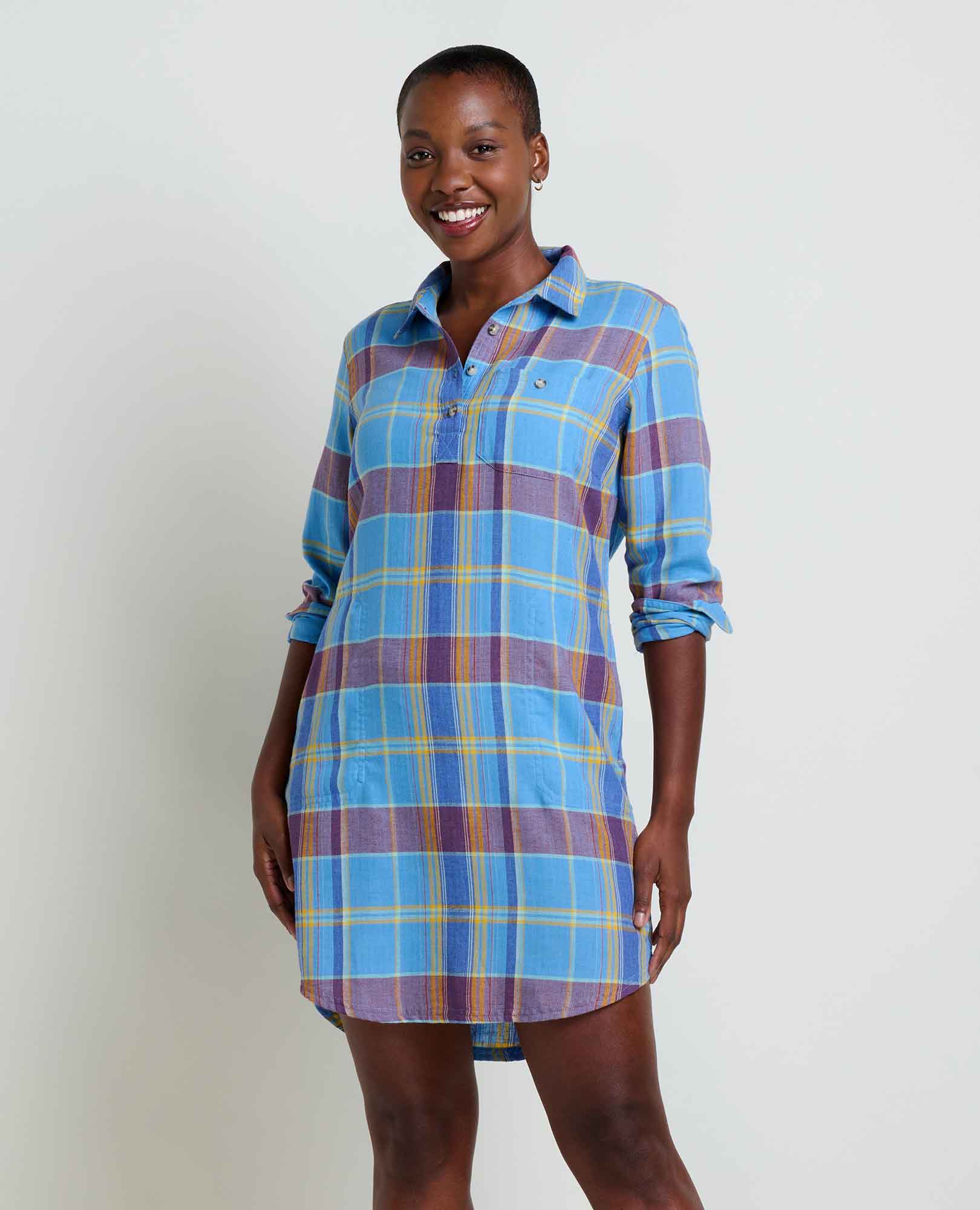 Re-Form Flannel Shirtdress - Coyean