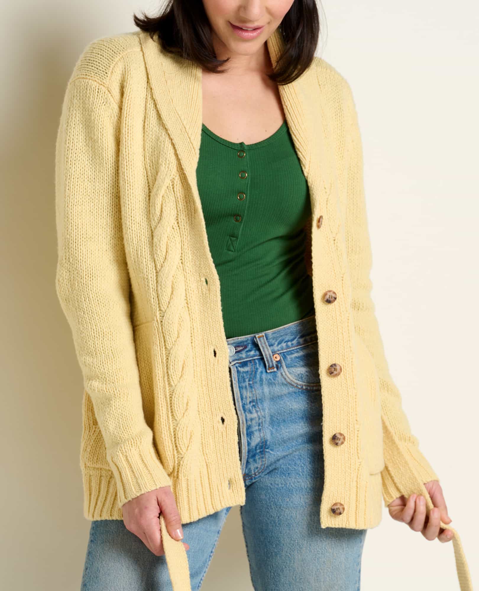 Ginn Cable Cardigan - Coyean