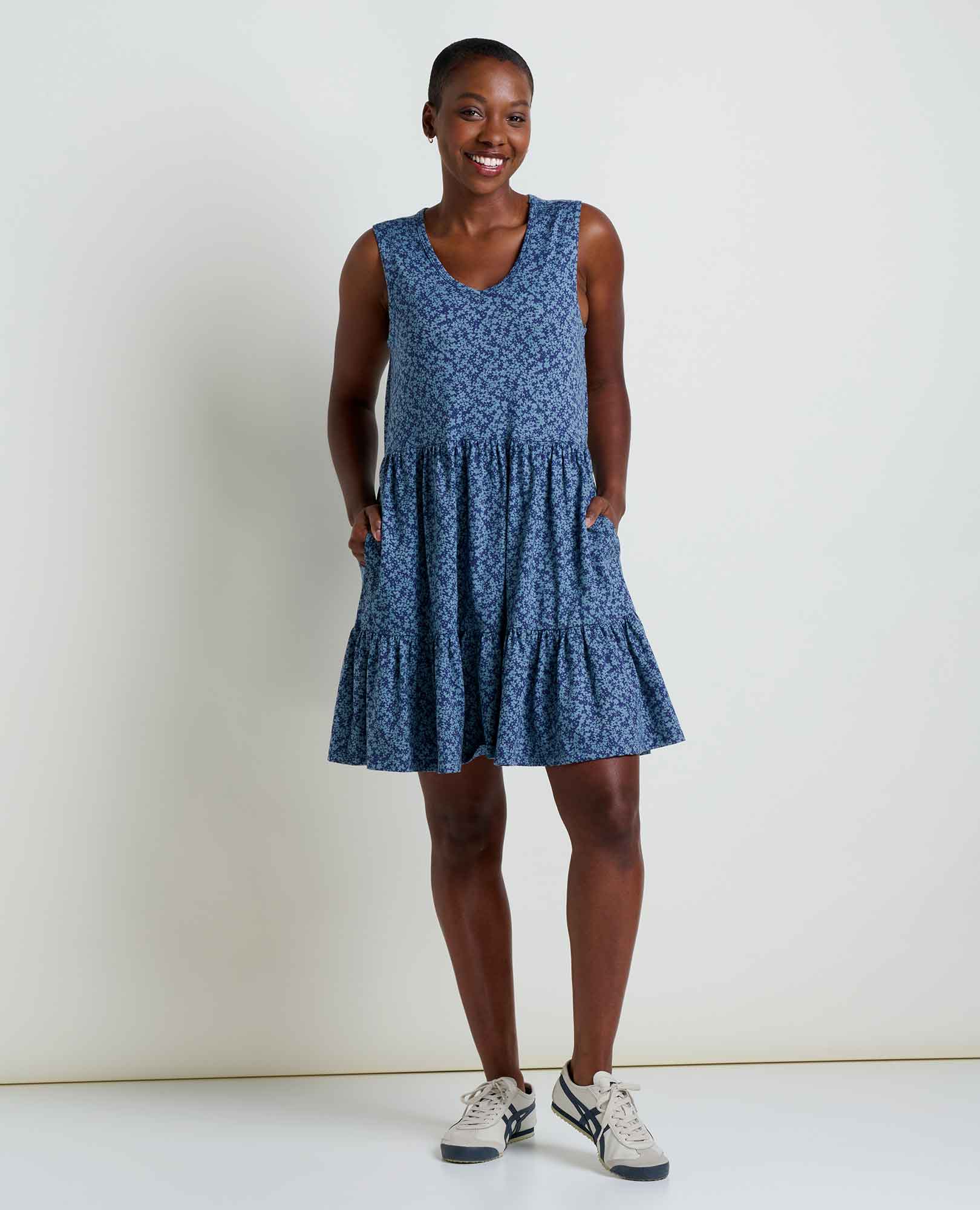 Marley Tiered Sleeveless Dress - Coyean