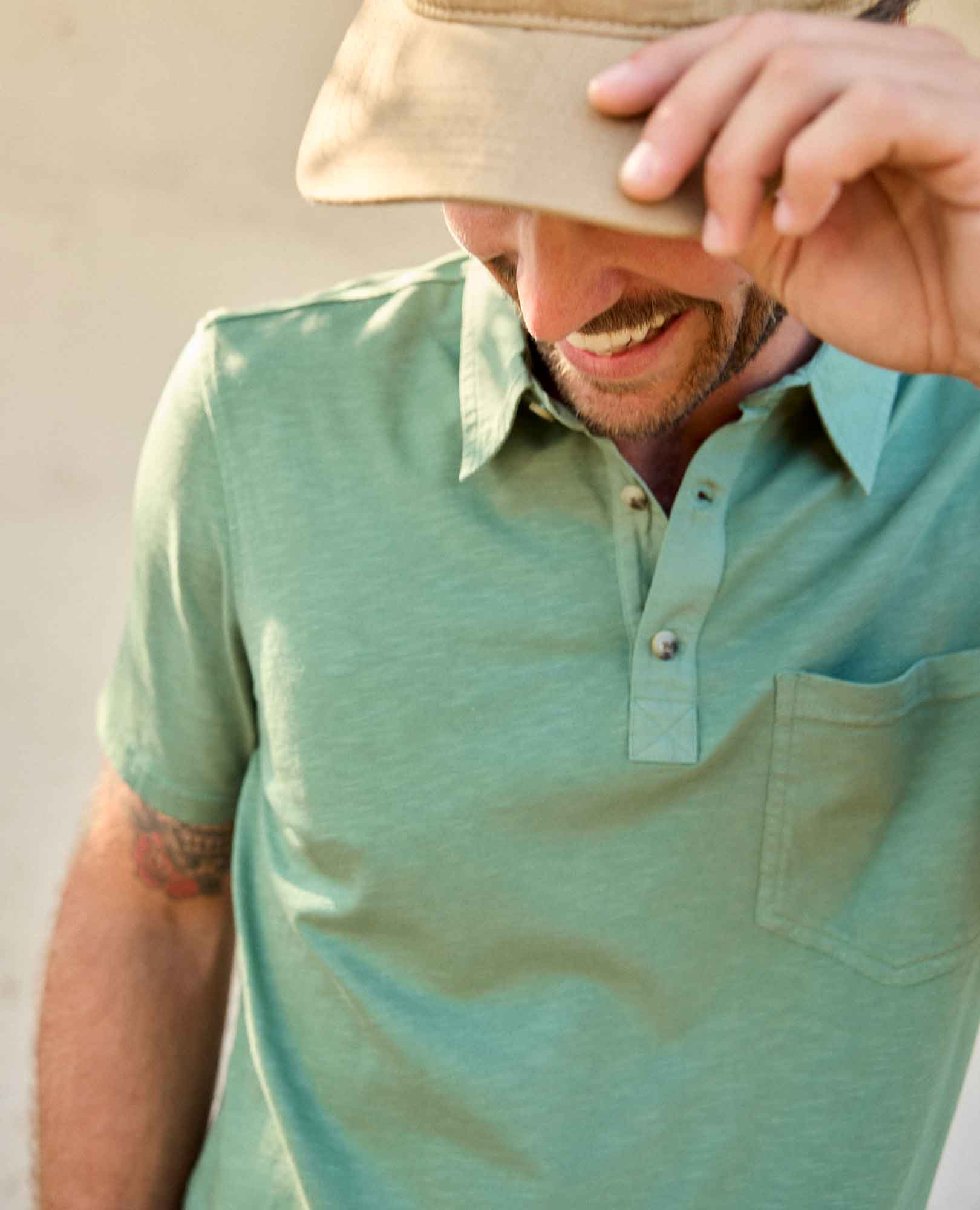 Men's Primo Short Sleeve Polo - Coyean