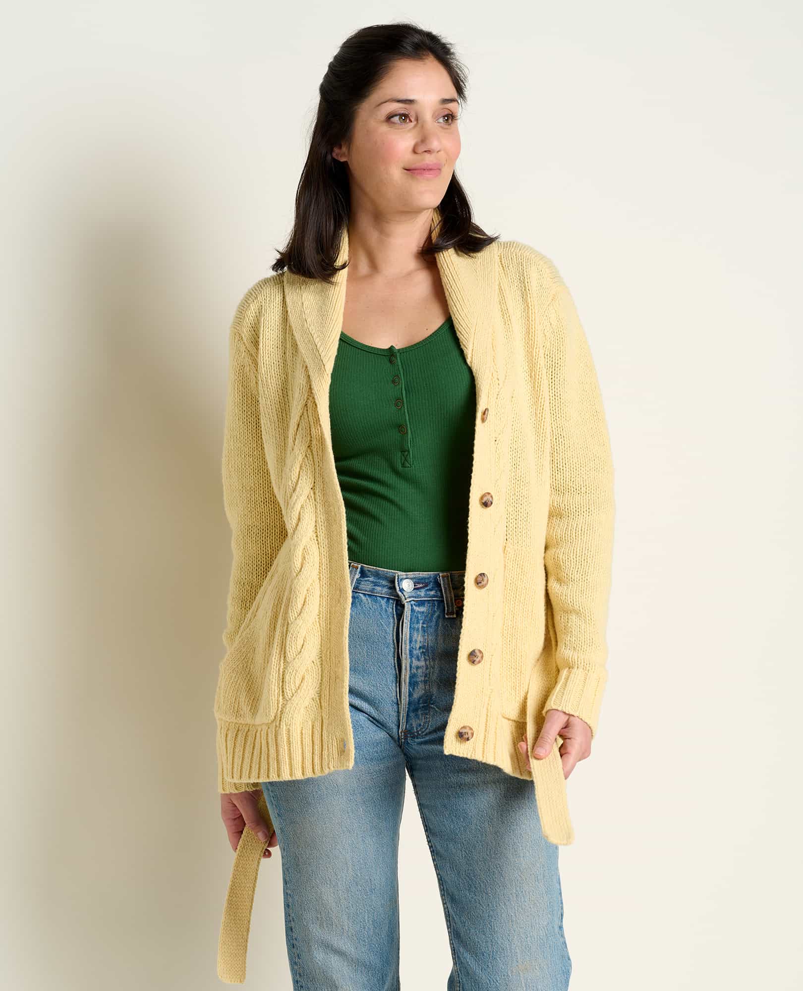 Ginn Cable Cardigan - Coyean
