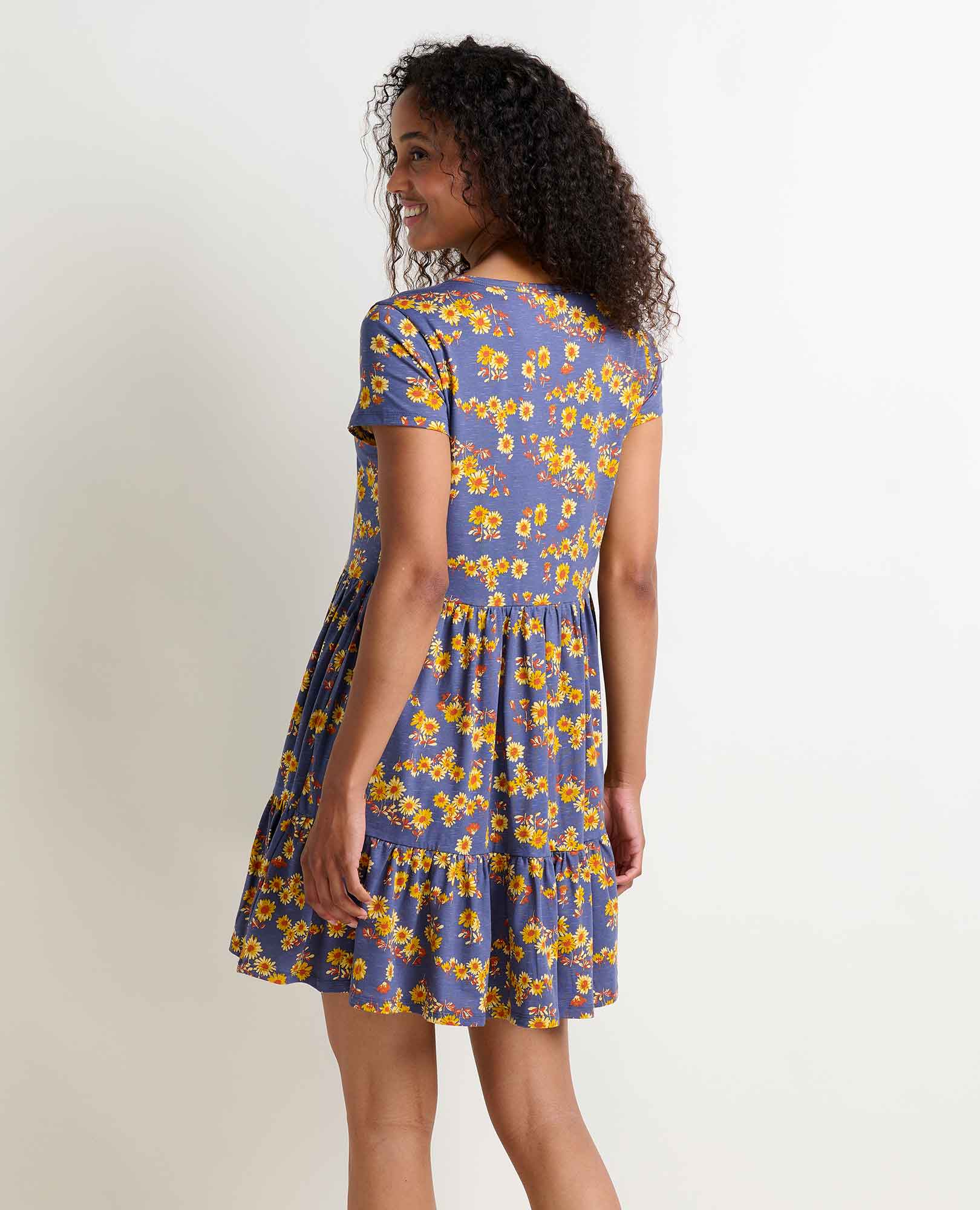 Marley Tiered Short Sleeve Dress - Coyean