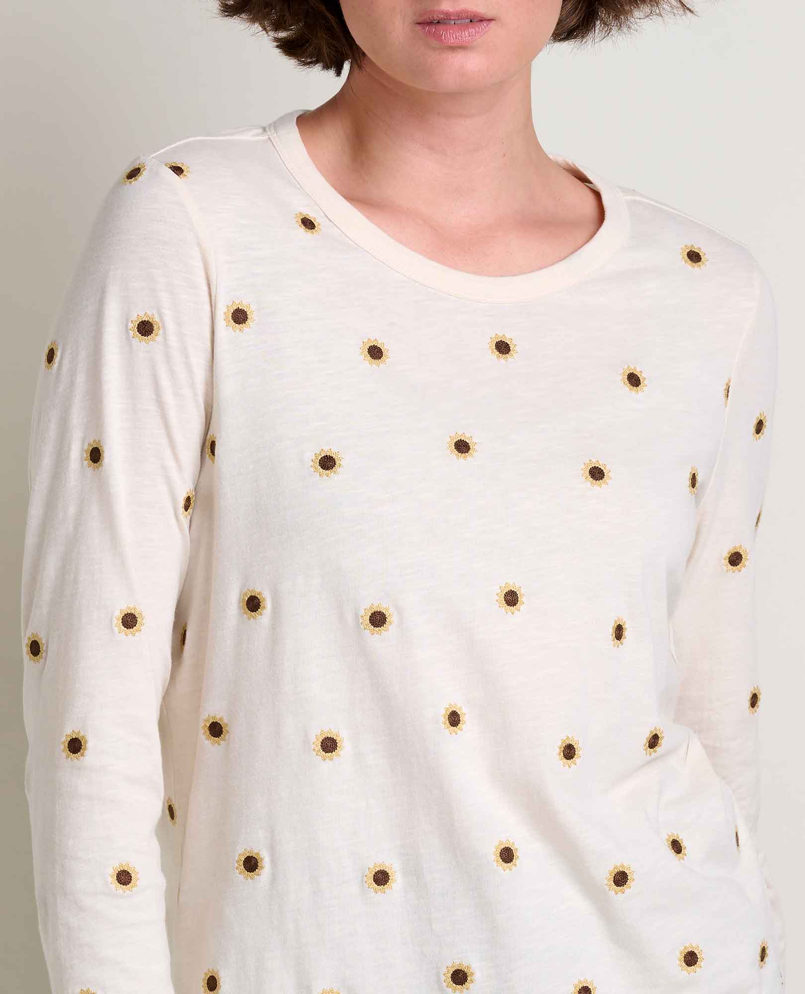 Women's Primo Long Sleeve Crew Embroidered - Coyean