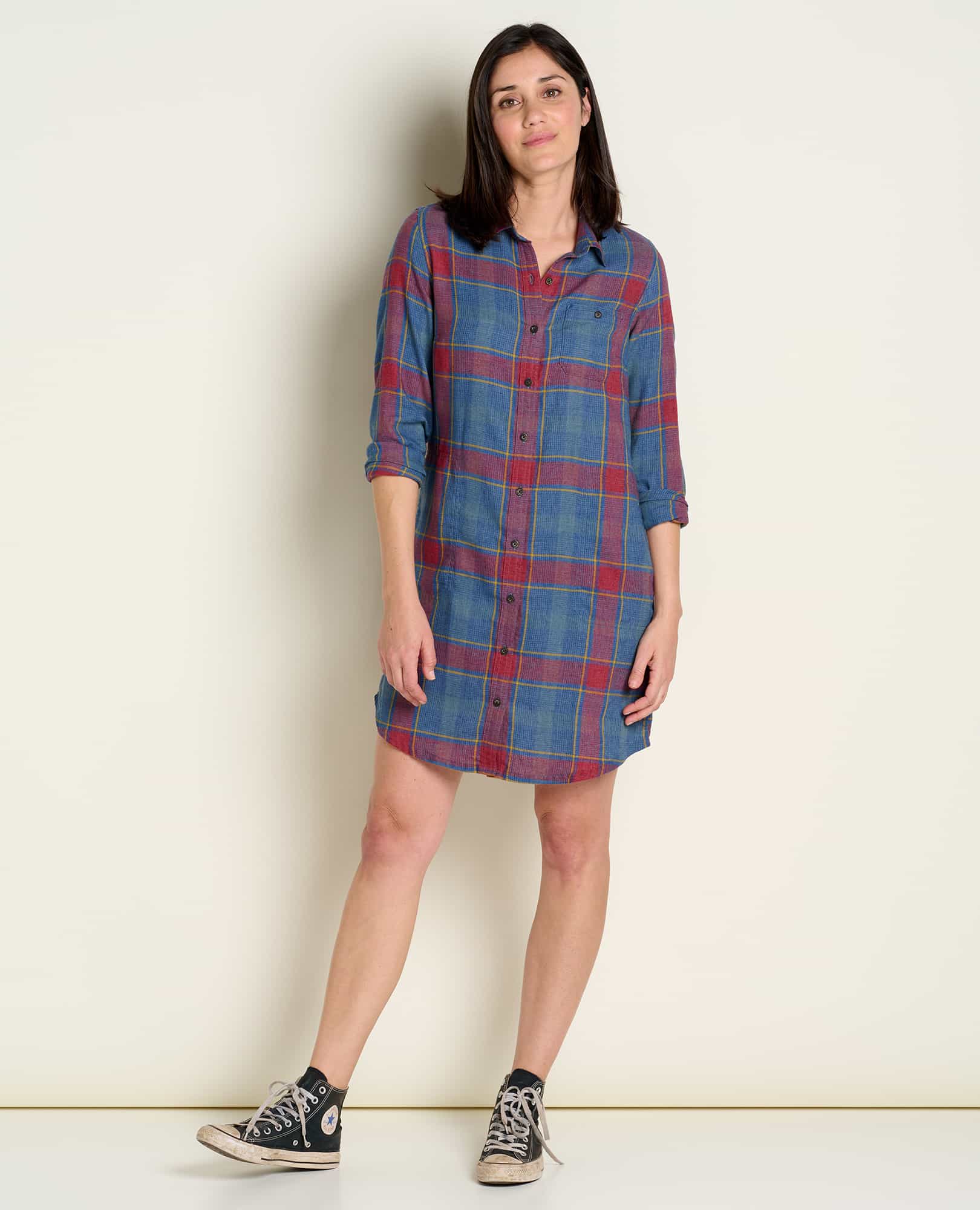 Re-Form Flannel Shirtdress - Coyean