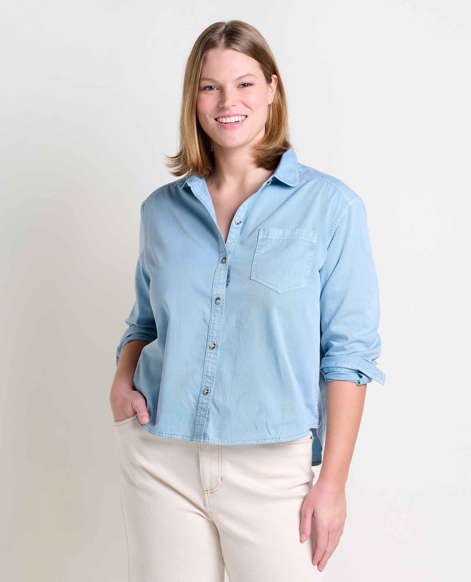 Arroyo Twill Boxy Shirt - Coyean