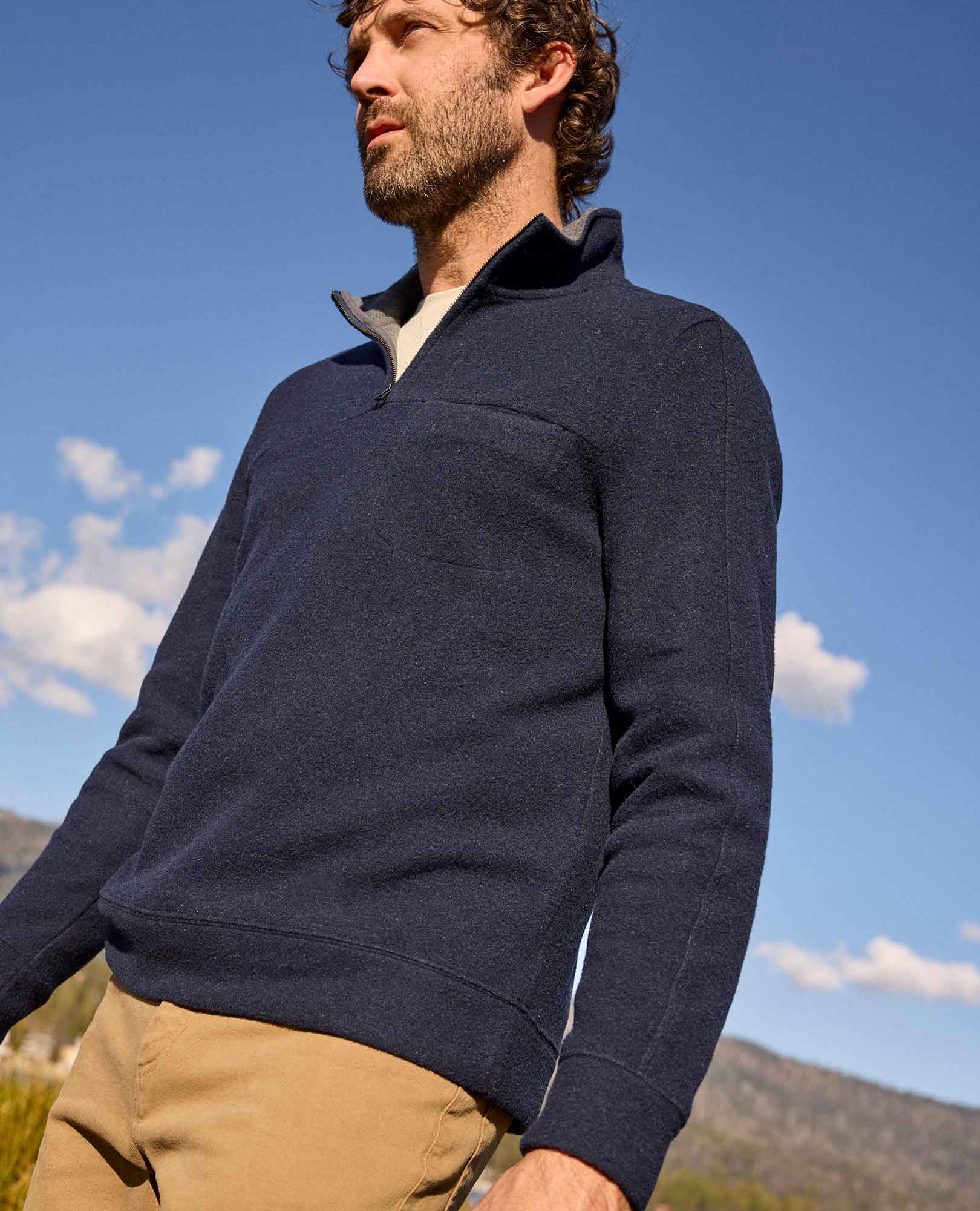 Kennicott Quarter Zip Sweater - Coyean