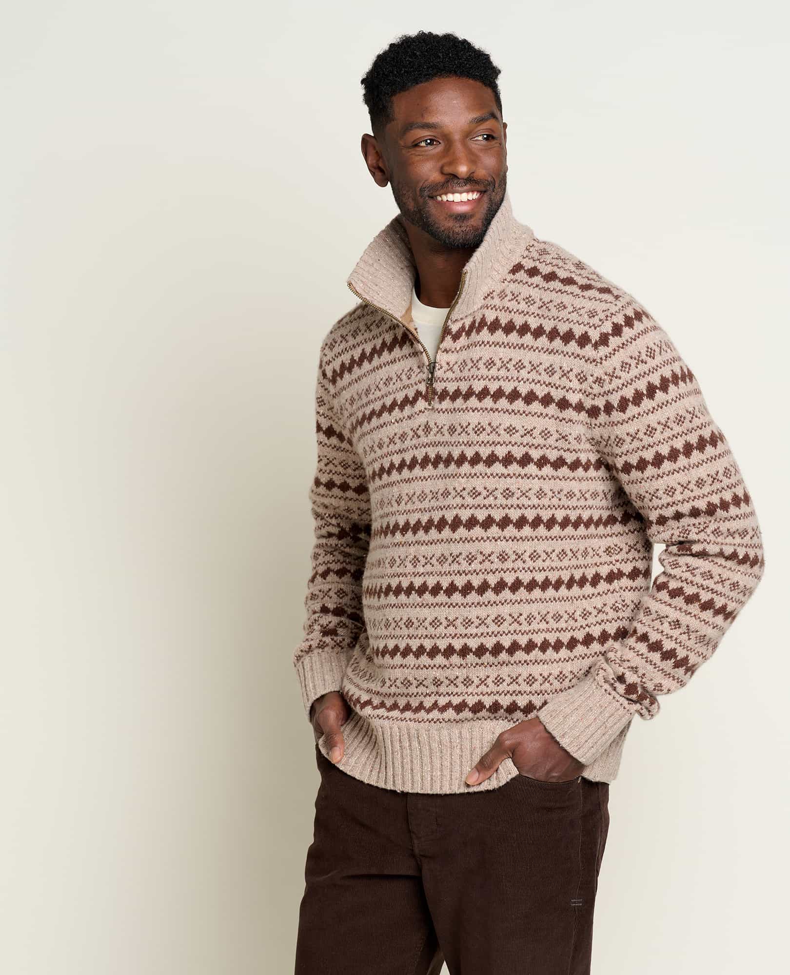 Men's Wilde 1/4 Zip Sweater - Coyean