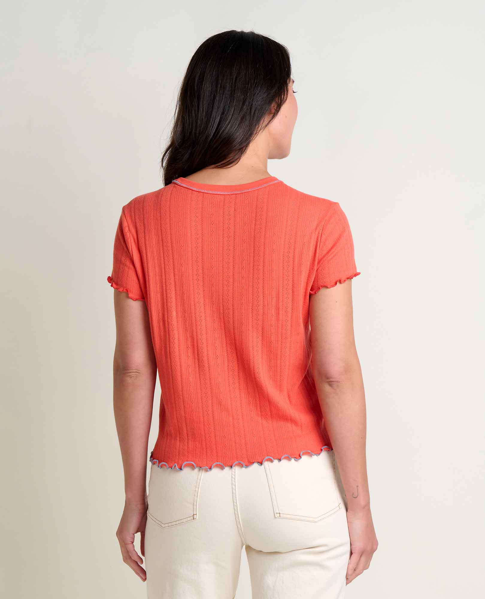 Foothill Pointelle Baby Tee - Coyean