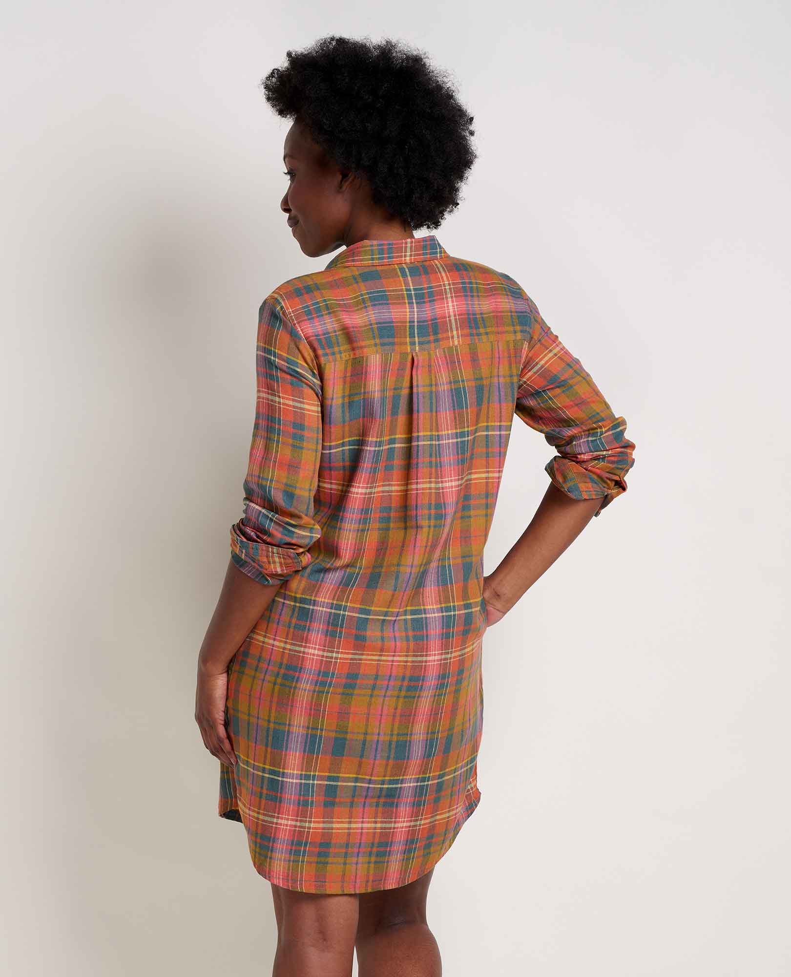 Re-Form Flannel Shirtdress - Coyean