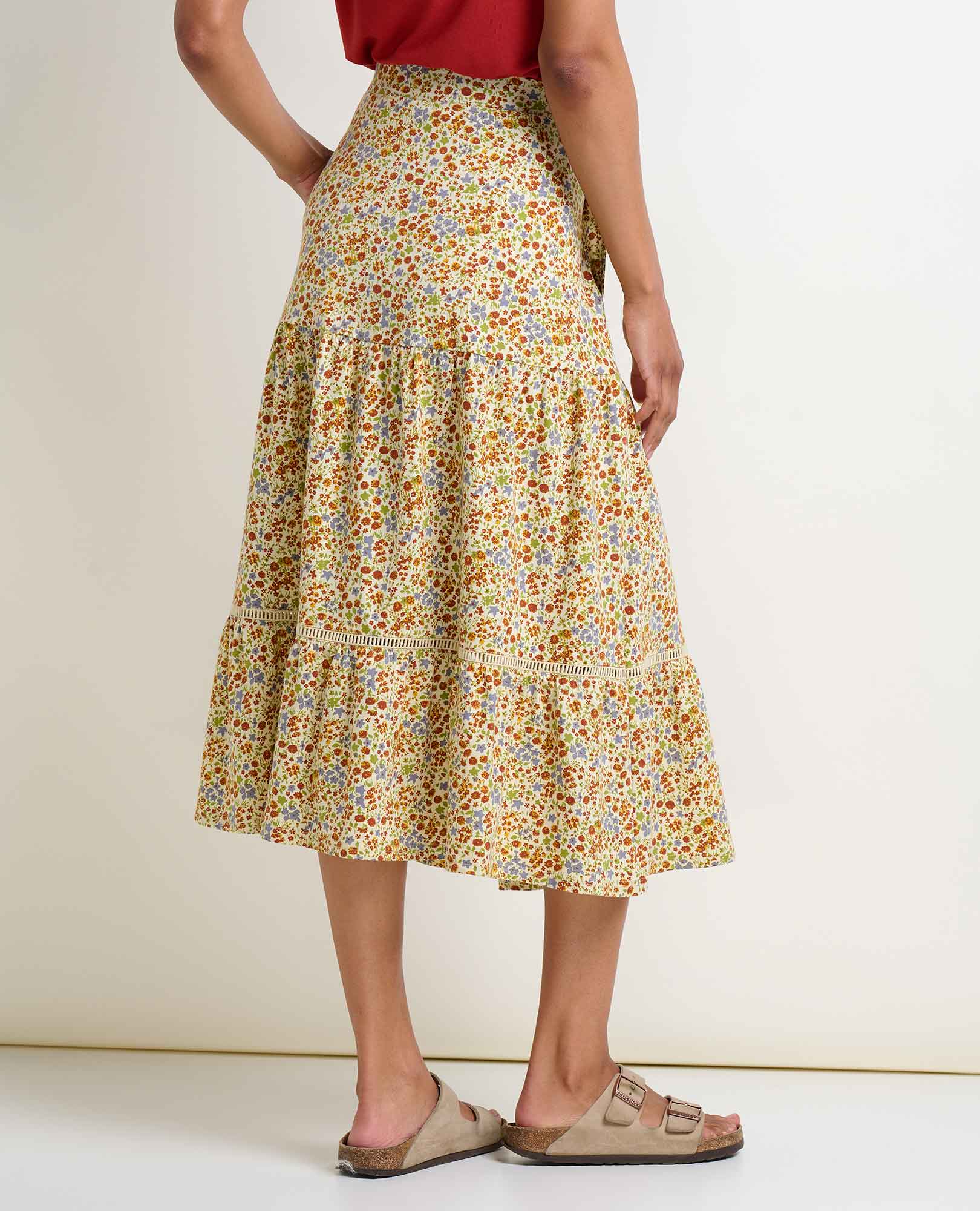 Marigold Tiered Midi Skirt - Coyean