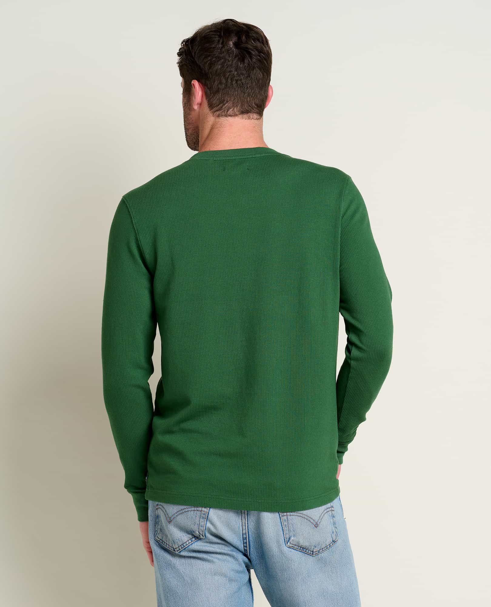 Men's Ponderosa Long Sleeve Henley - Coyean
