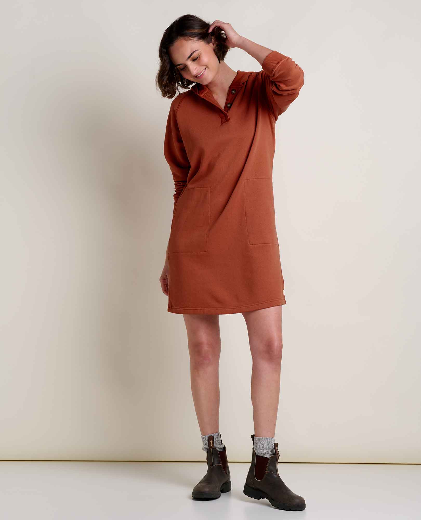 Fernscape Hooded Dress - Coyean