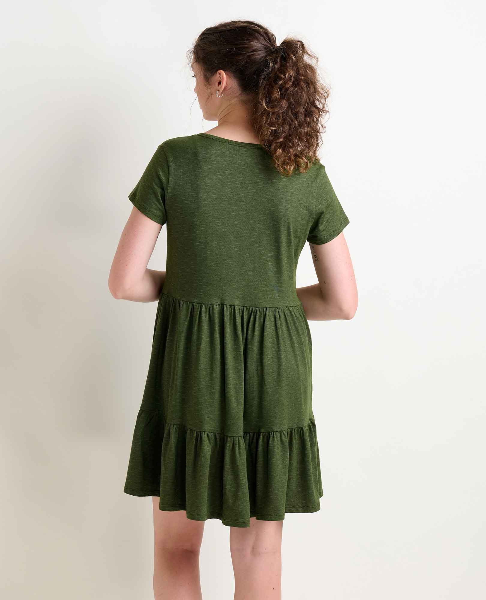 Marley Tiered Short Sleeve Dress - Coyean