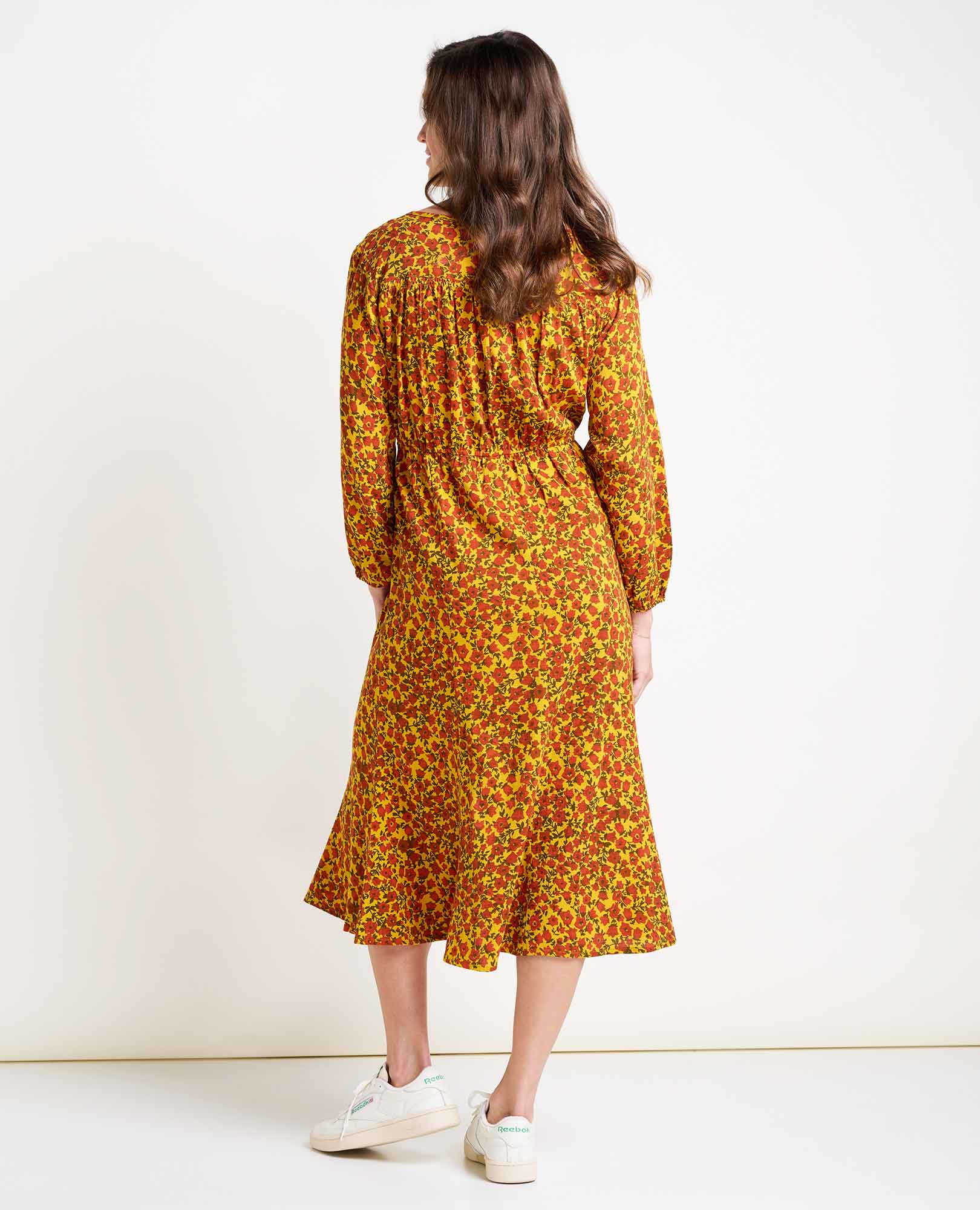 Manzana Paneled Midi Dress - Coyean