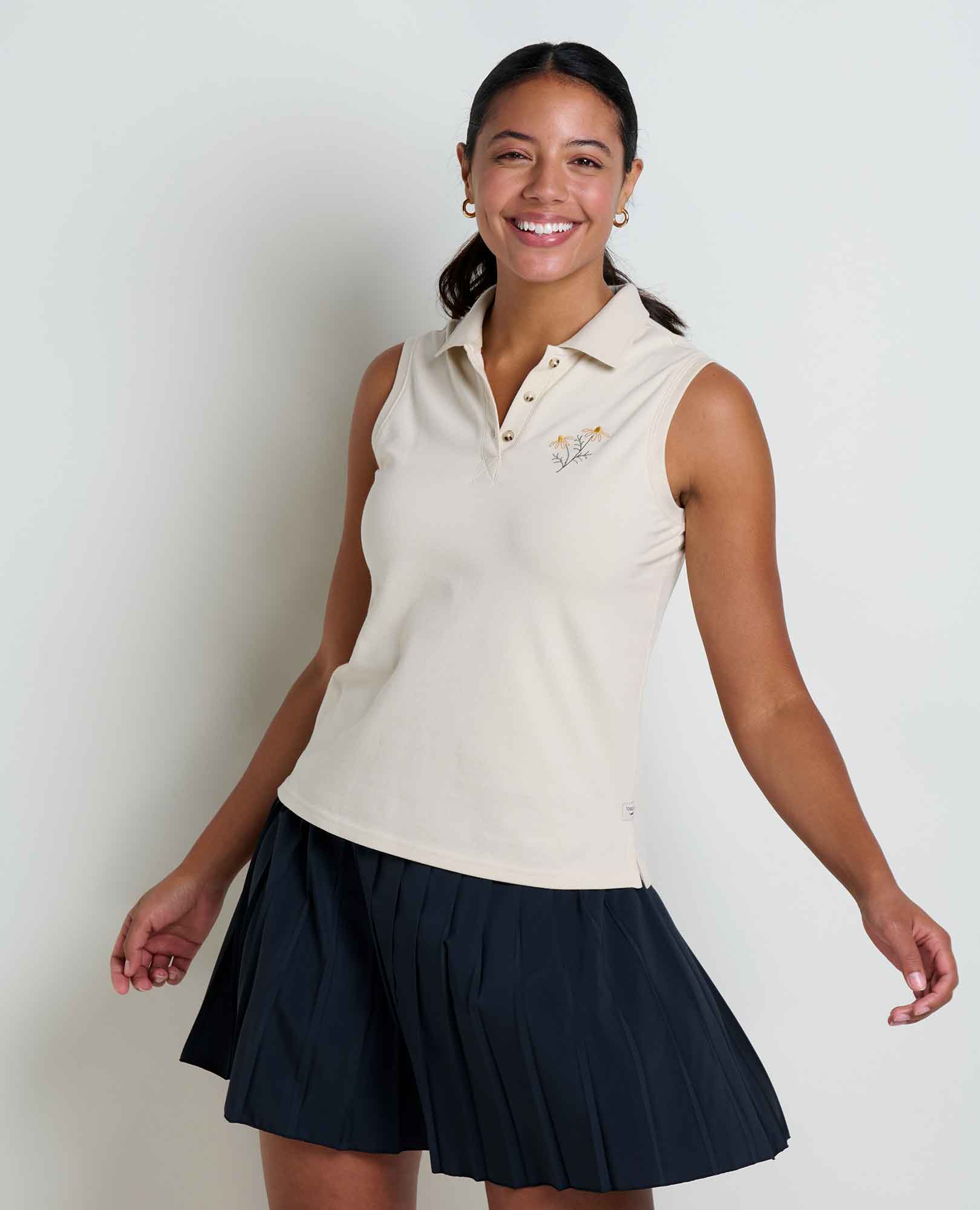 Yerba Sleeveless Polo - Coyean