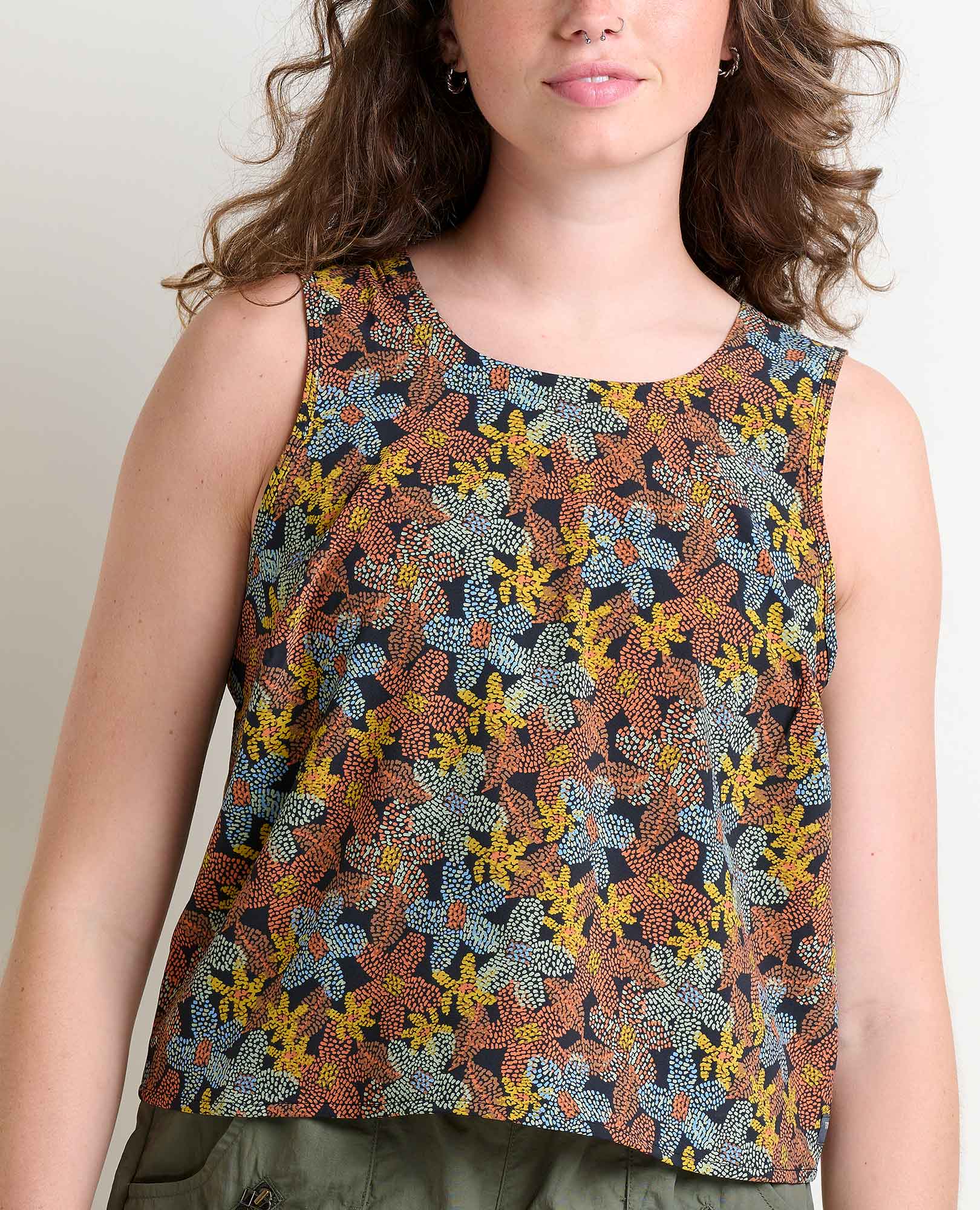 Sunkissed Button Back Tank - Coyean