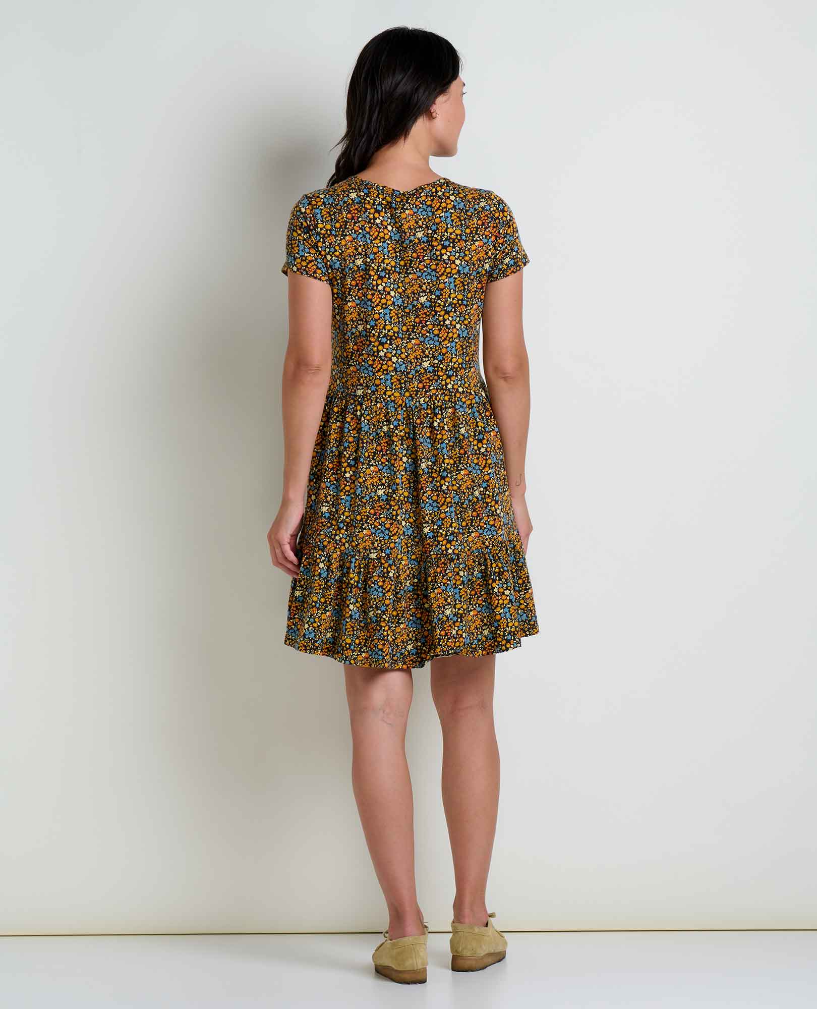 Marley Tiered Short Sleeve Dress - Coyean