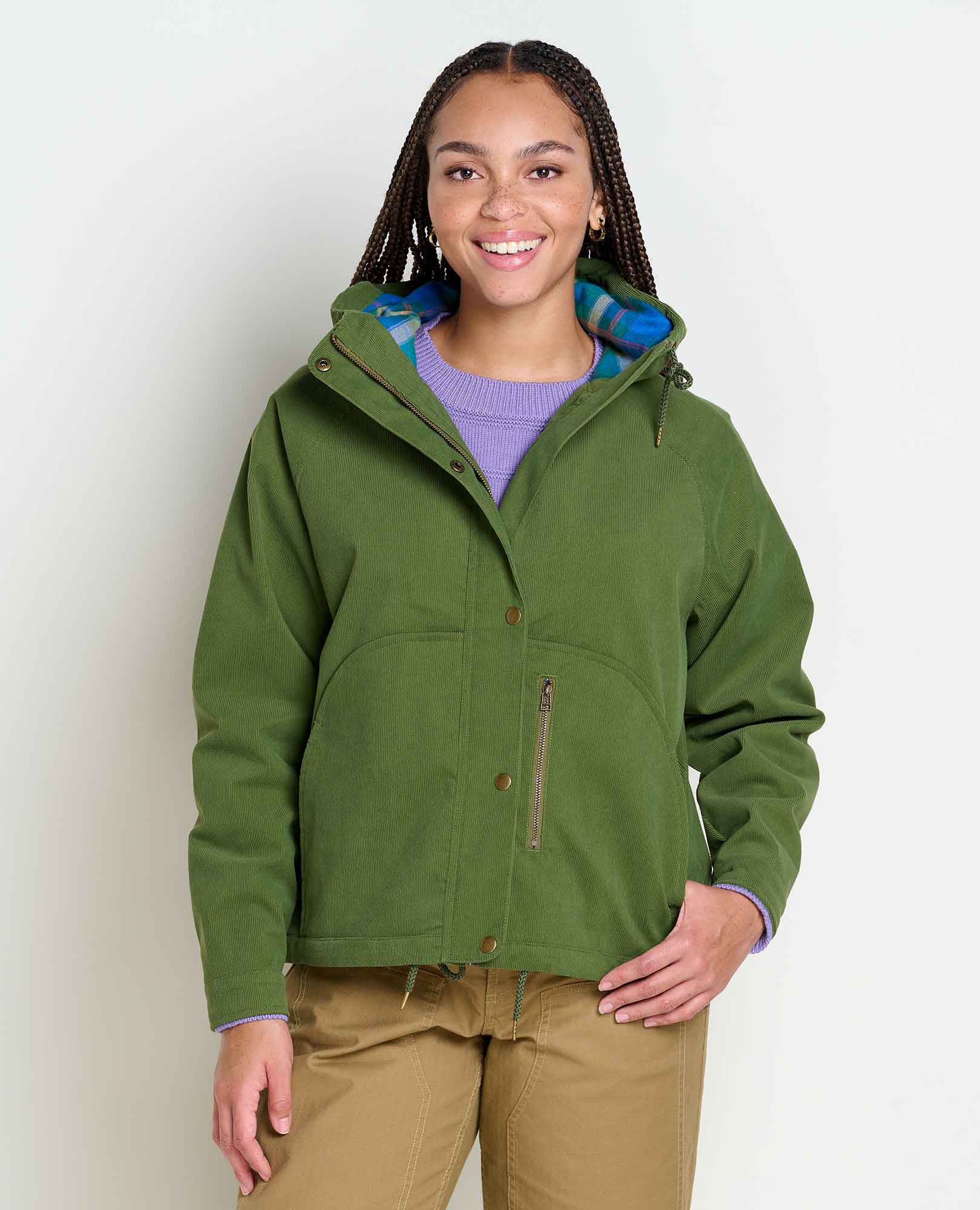 Granite Cord Raglan Jacket - Coyean