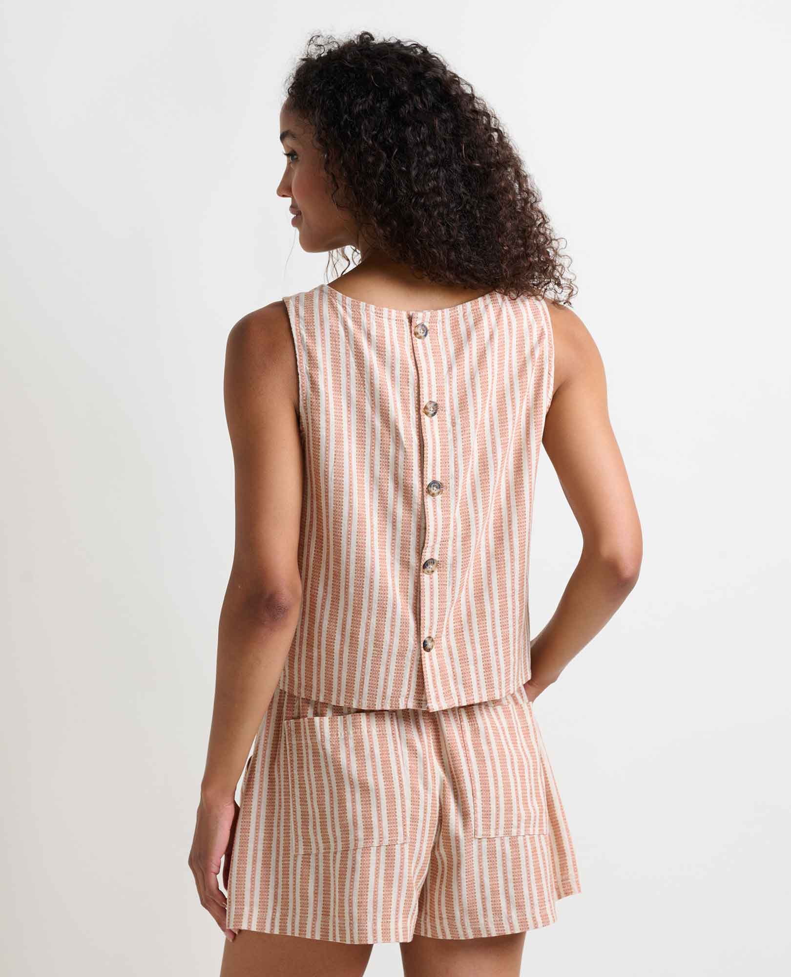 Taj Hemp Button Back Tank II - Coyean