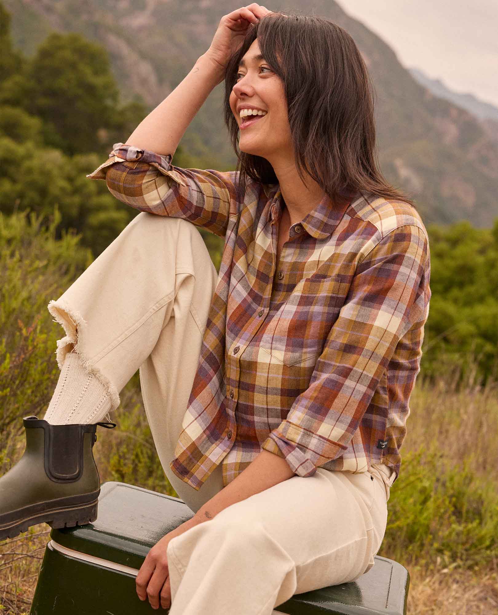 Re-Form Flannel Boxy Shirt - Coyean