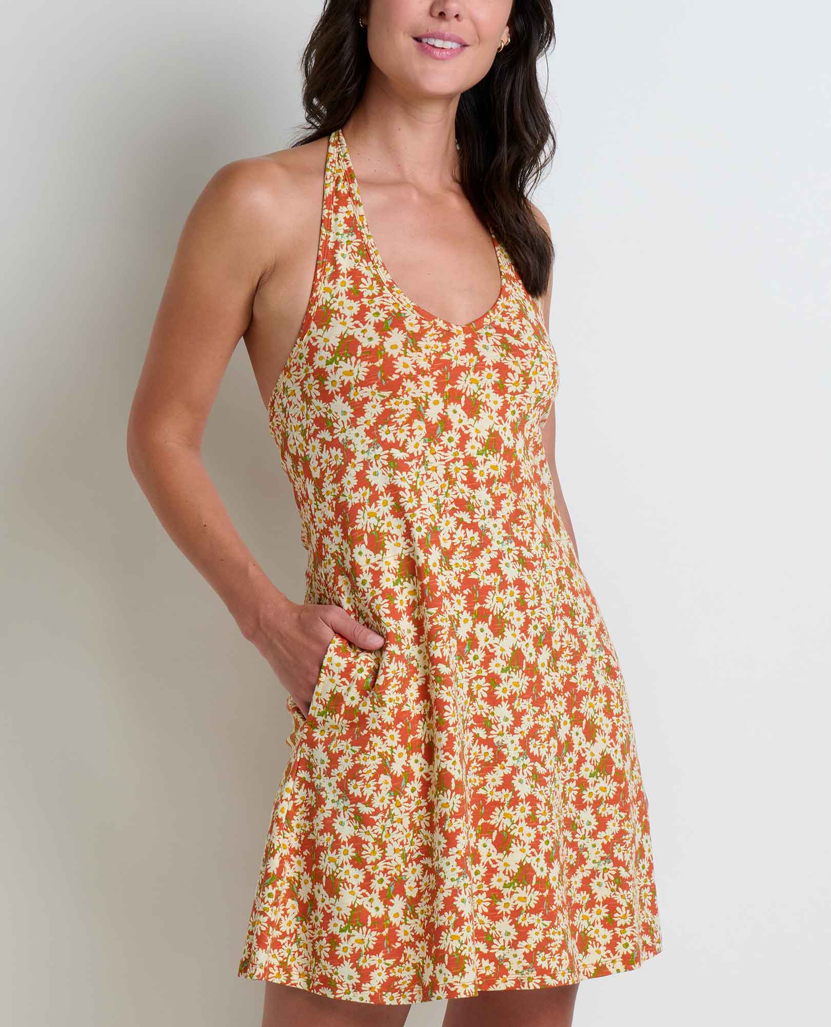 Plumeria Halter Dress - Coyean