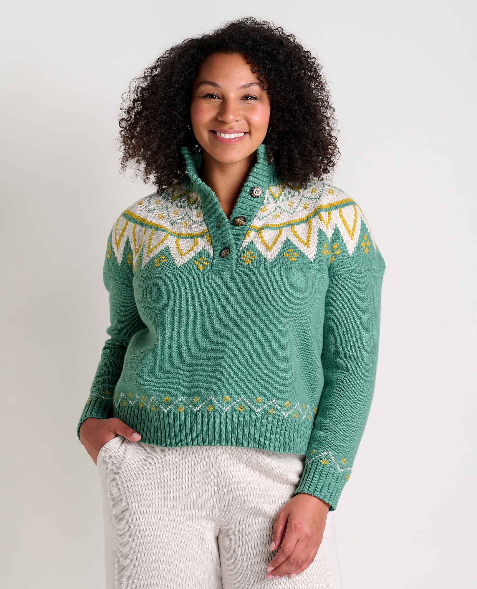 Moss Point Henley Sweater - Coyean