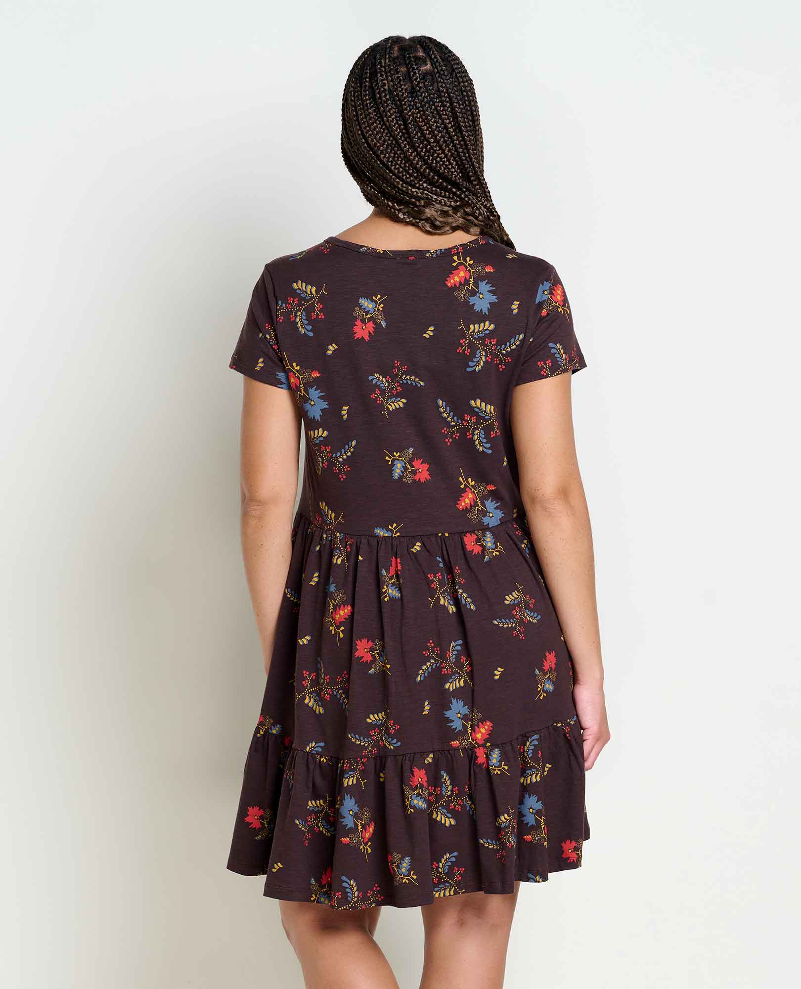 Marley Tiered Short Sleeve Dress - Coyean