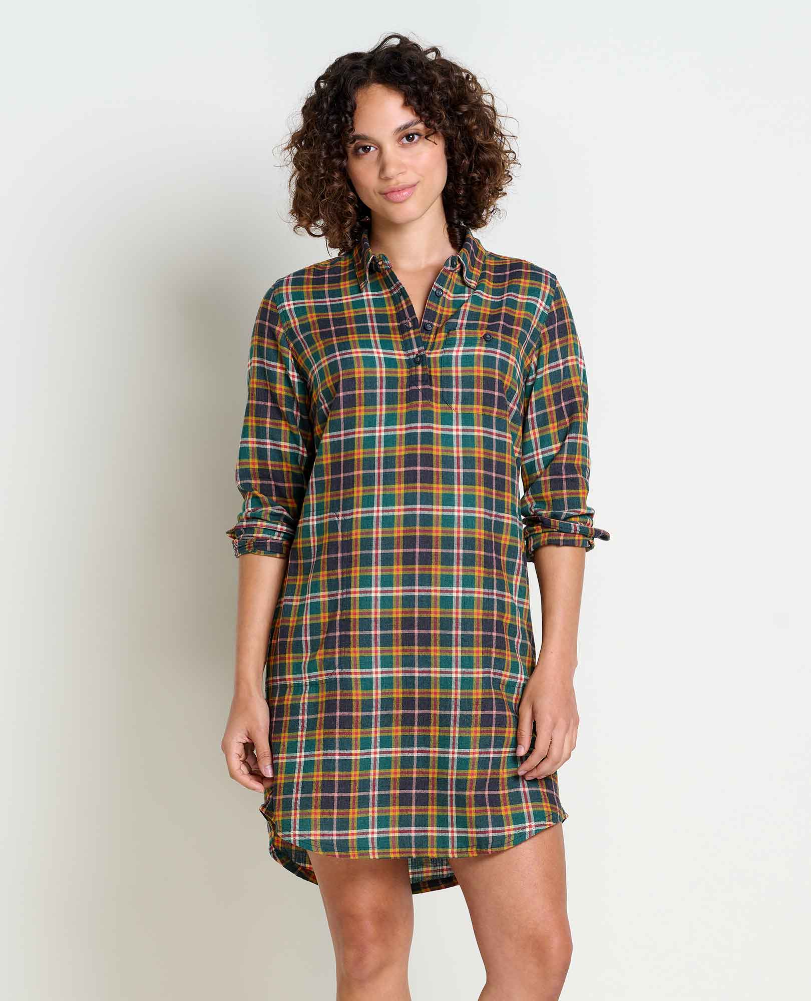 Re-Form Flannel Shirtdress - Coyean