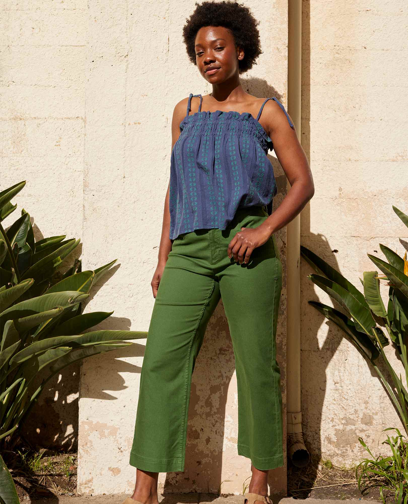 Earthworks Wide Leg Pant - Coyean