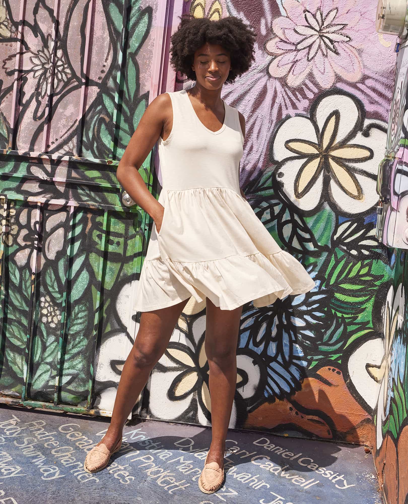 Marley Tiered Sleeveless Dress - Coyean