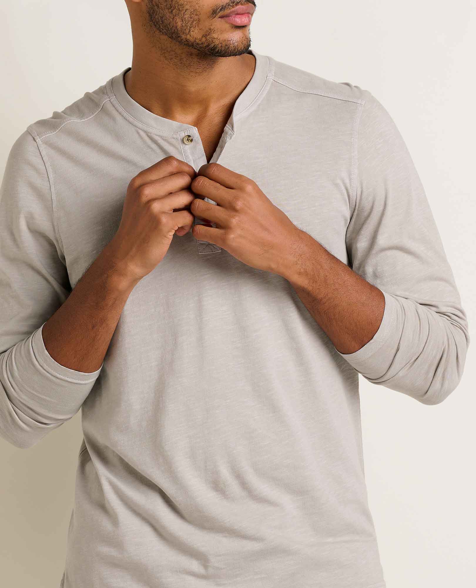 Men's Primo Long Sleeve Henley - Coyean