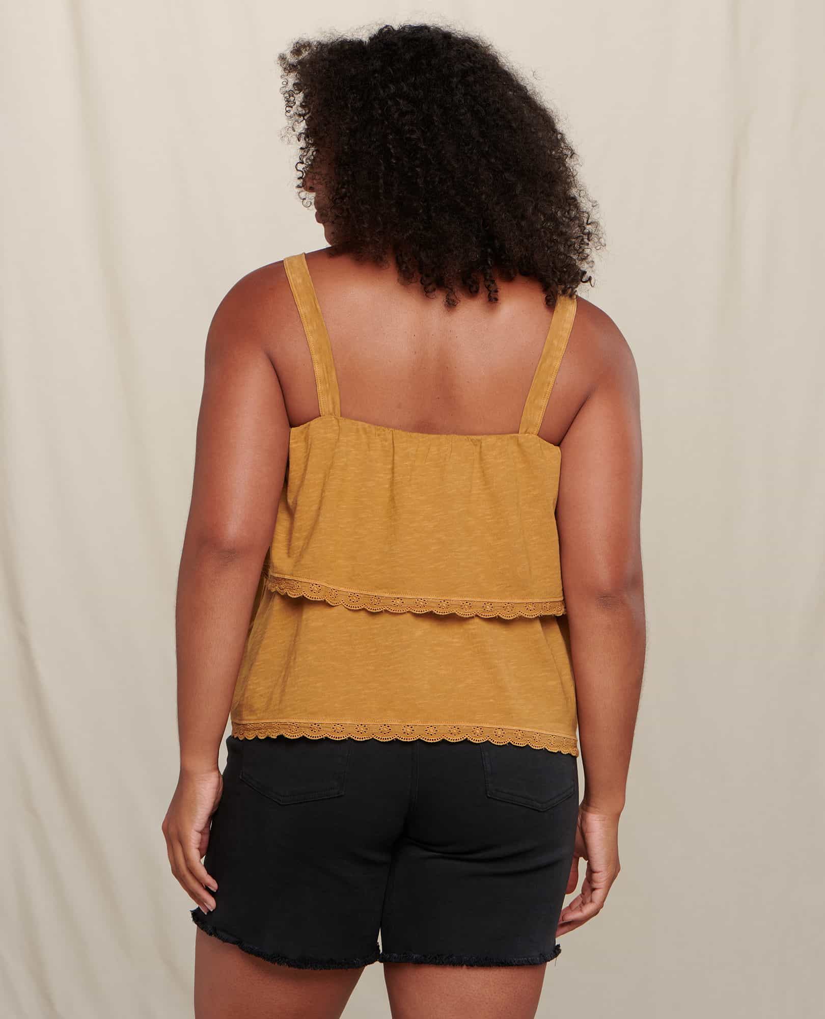 Primo Tiered Eyelette Tank - Coyean