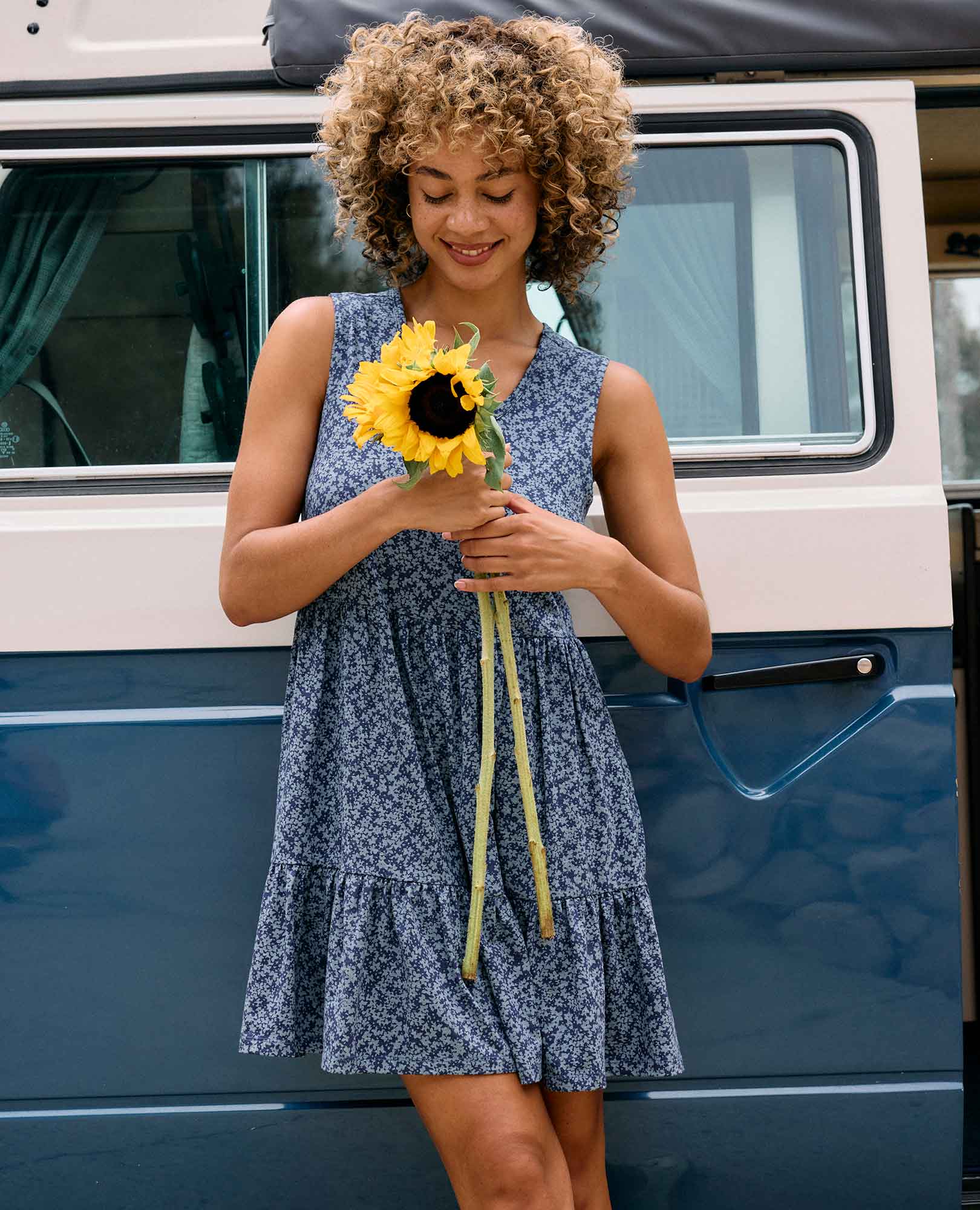 Marley Tiered Sleeveless Dress - Coyean