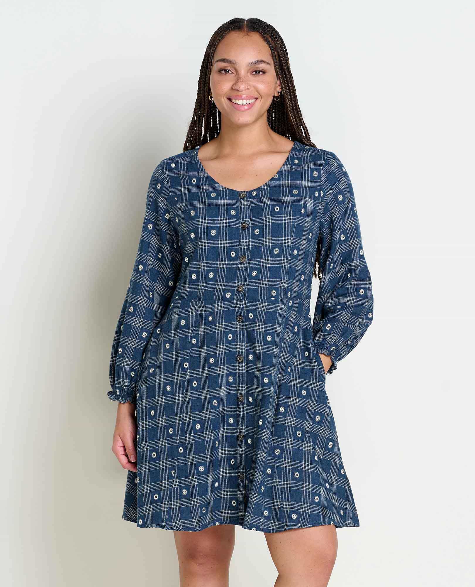 Maple Button Front Dress - Coyean